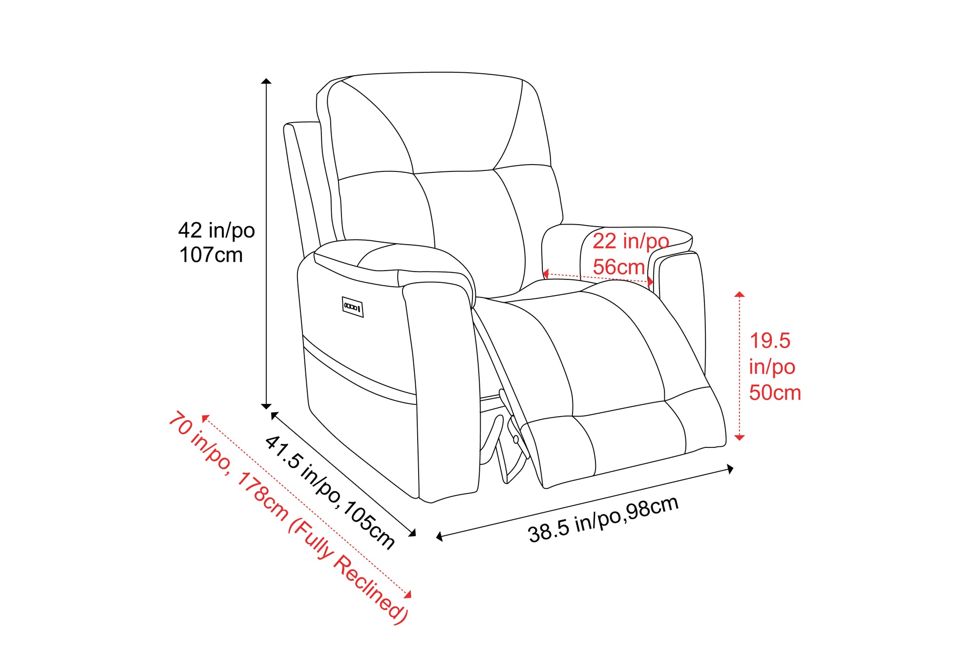 Campania Leather Recliner