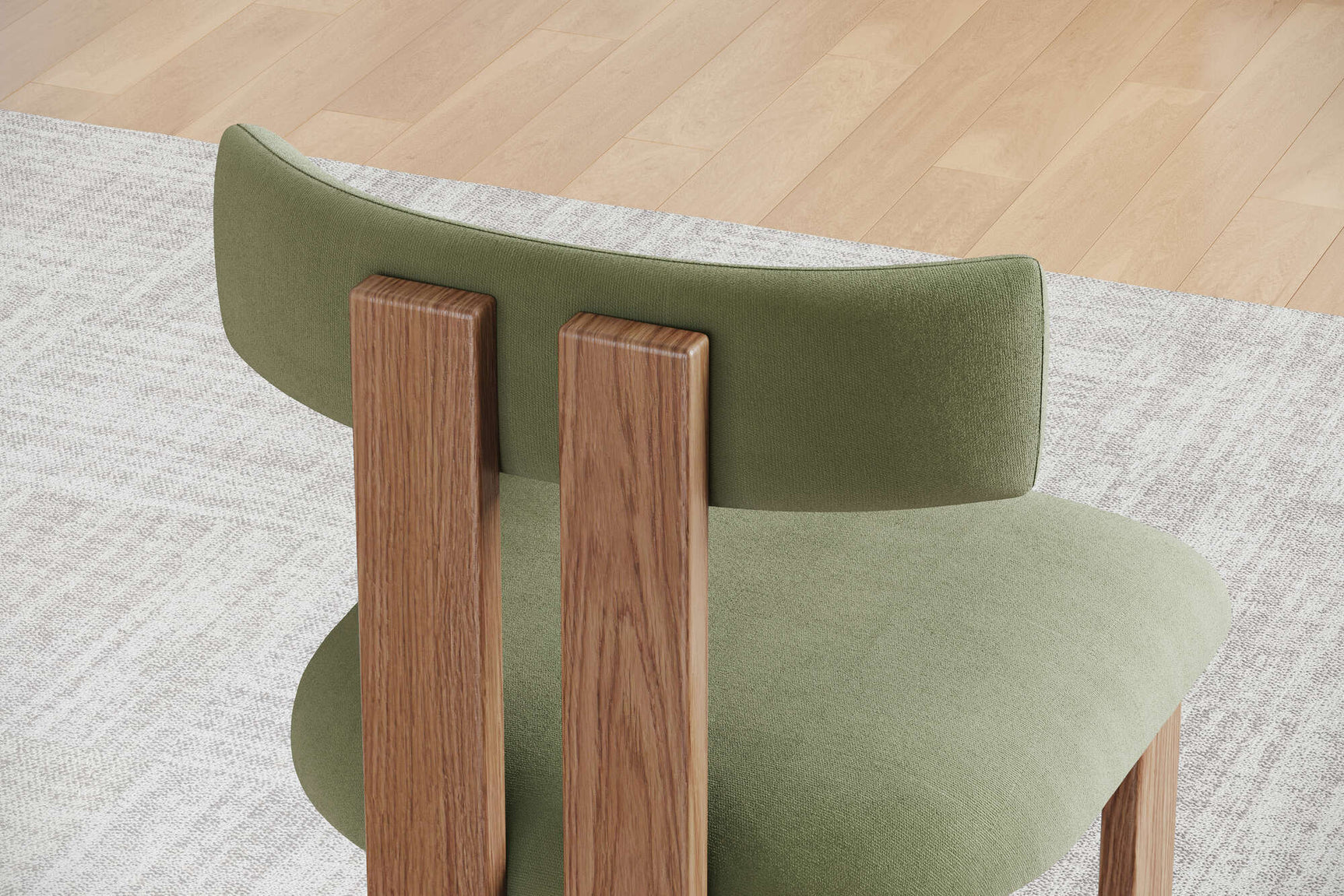 Carlo Faux Mohair Velvet Dining Chair (Set of 2)