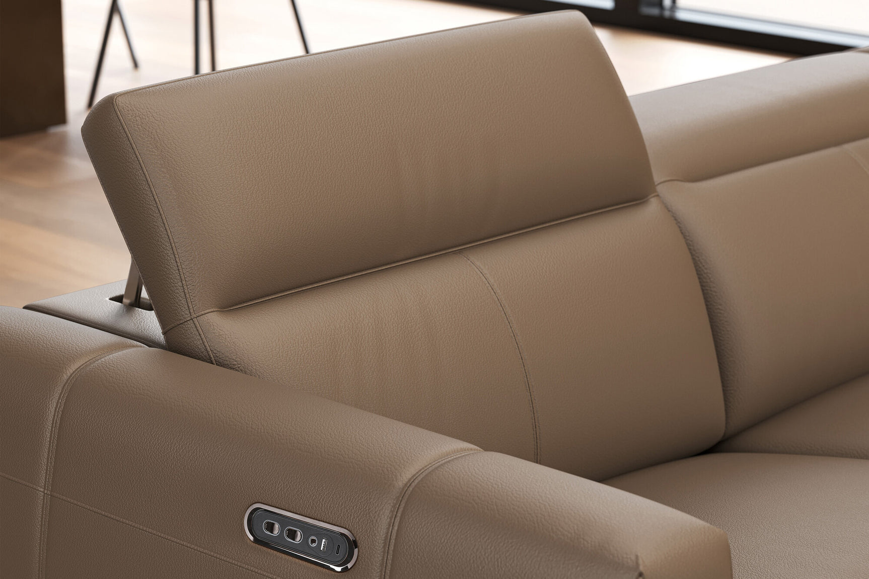 Carmen Leather Dual Recliner Sofa