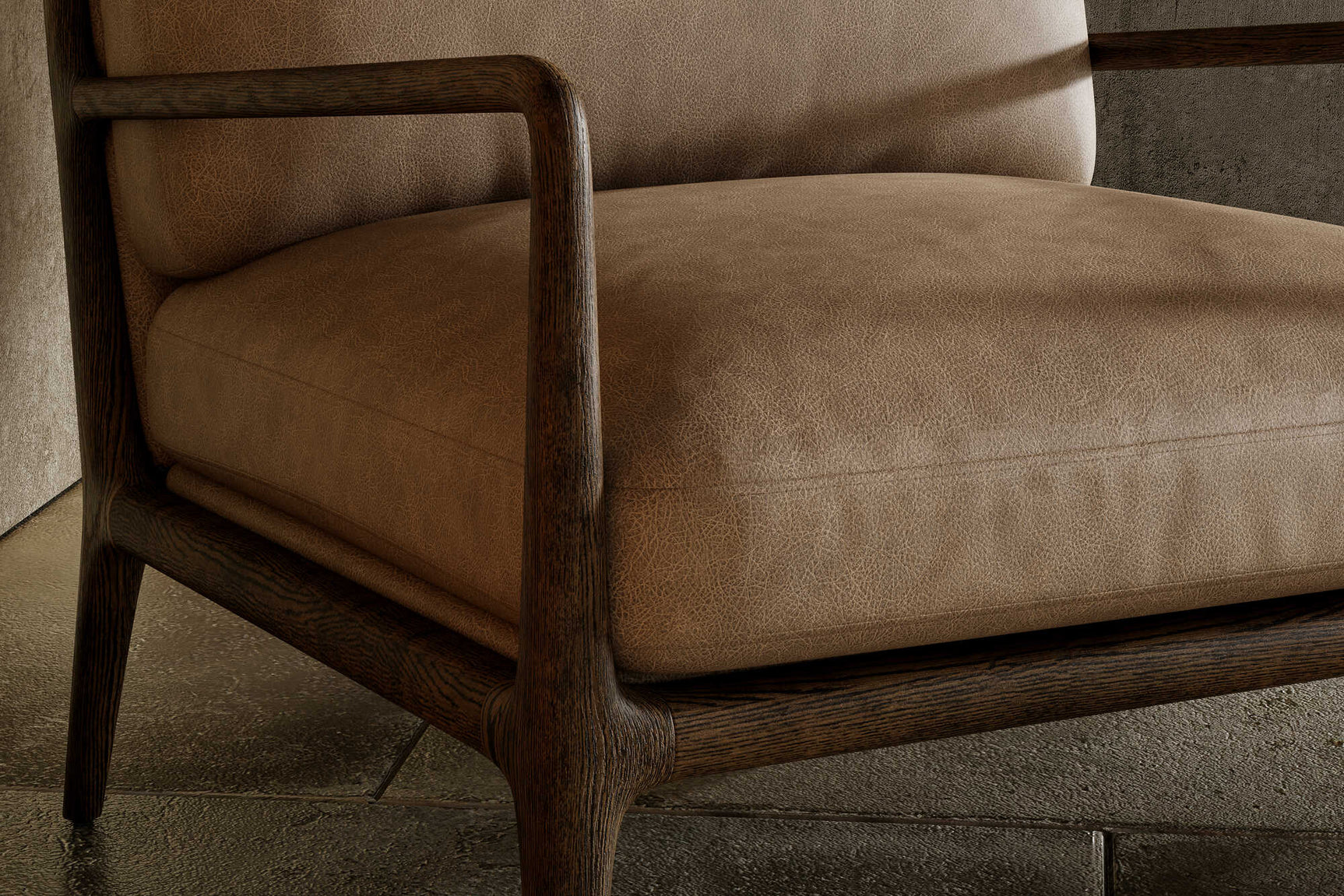 Cassian Leather Accent Chair