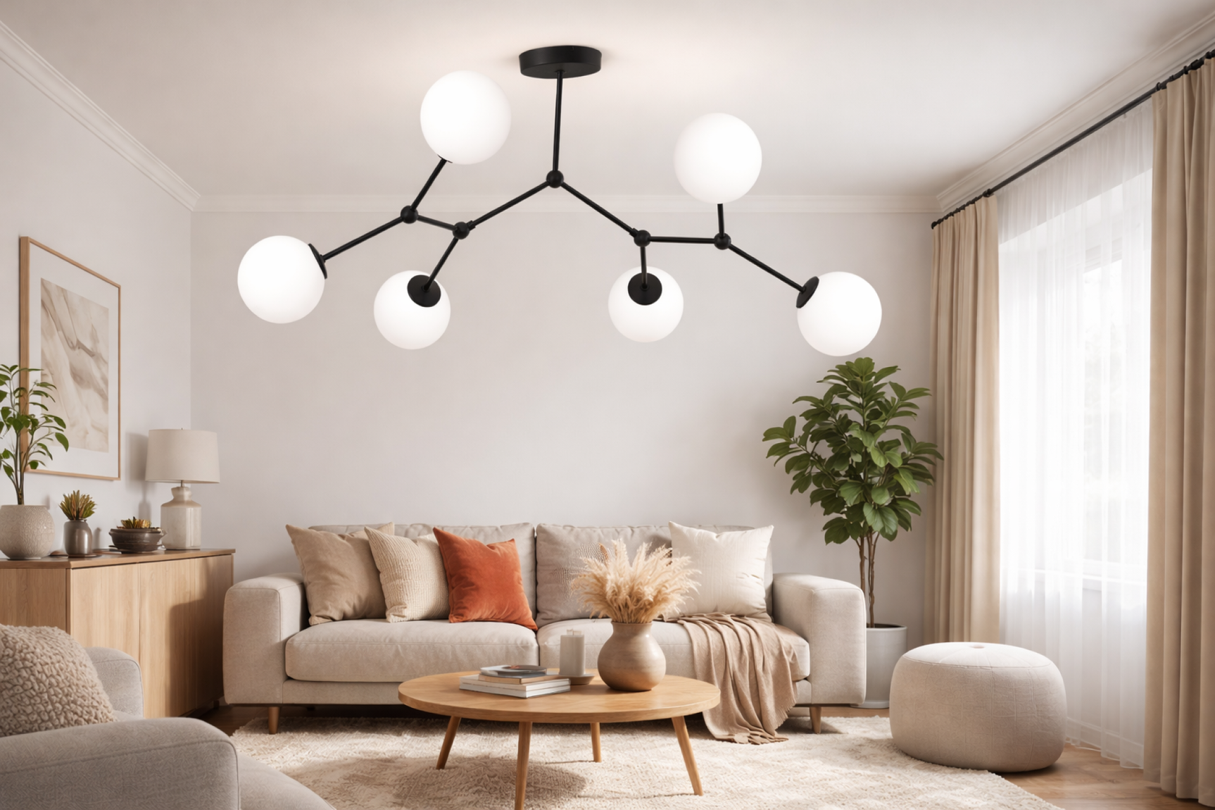 FAIRY Black Scandinavian Ceiling Lamp 6