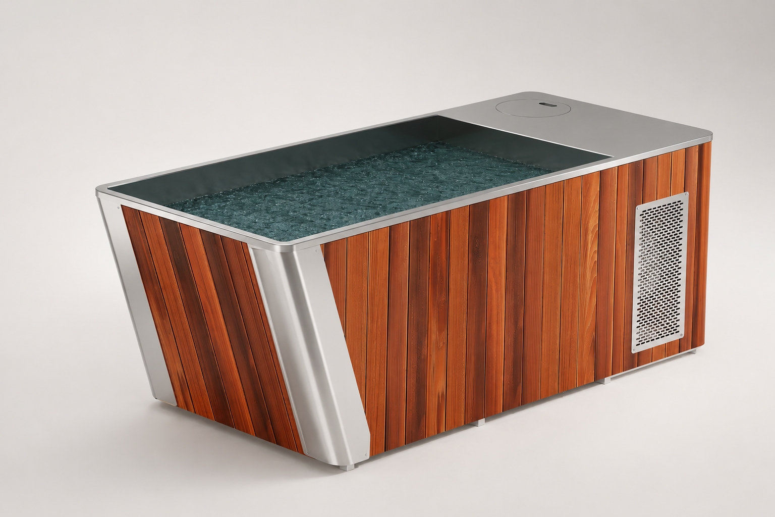 Valencia Glacier Elite All-in-One Cedar Cold & Hot Plunge