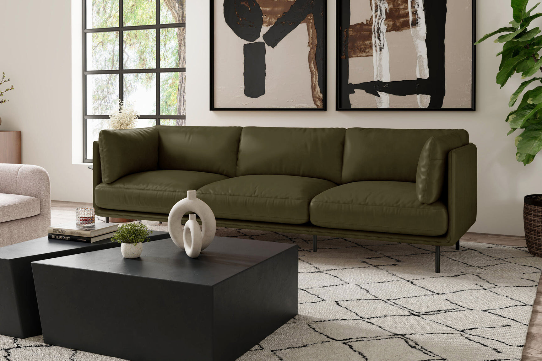 Chloe Leather Sofa