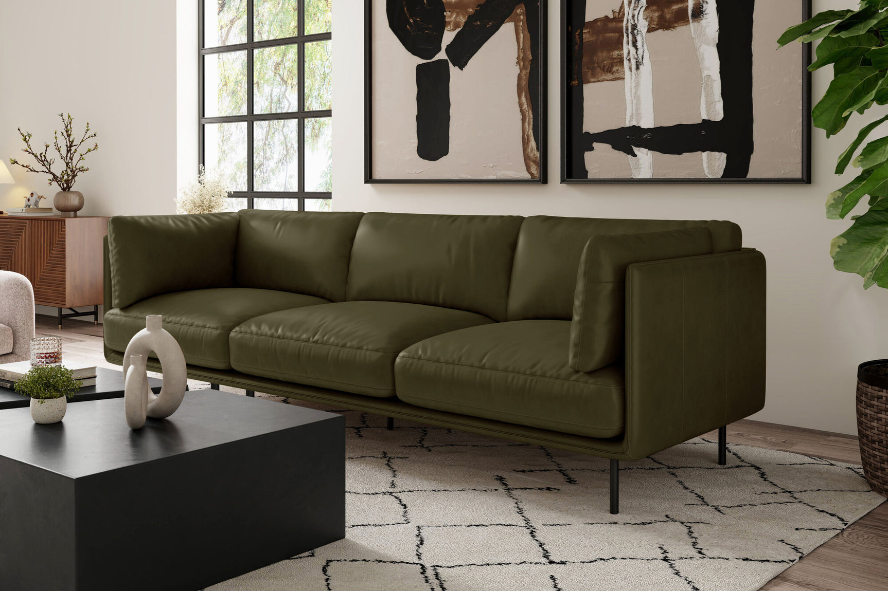 Chloe Leather Sofa