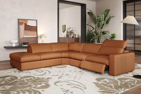 Clara Leather Recliner Sectional Sofa
