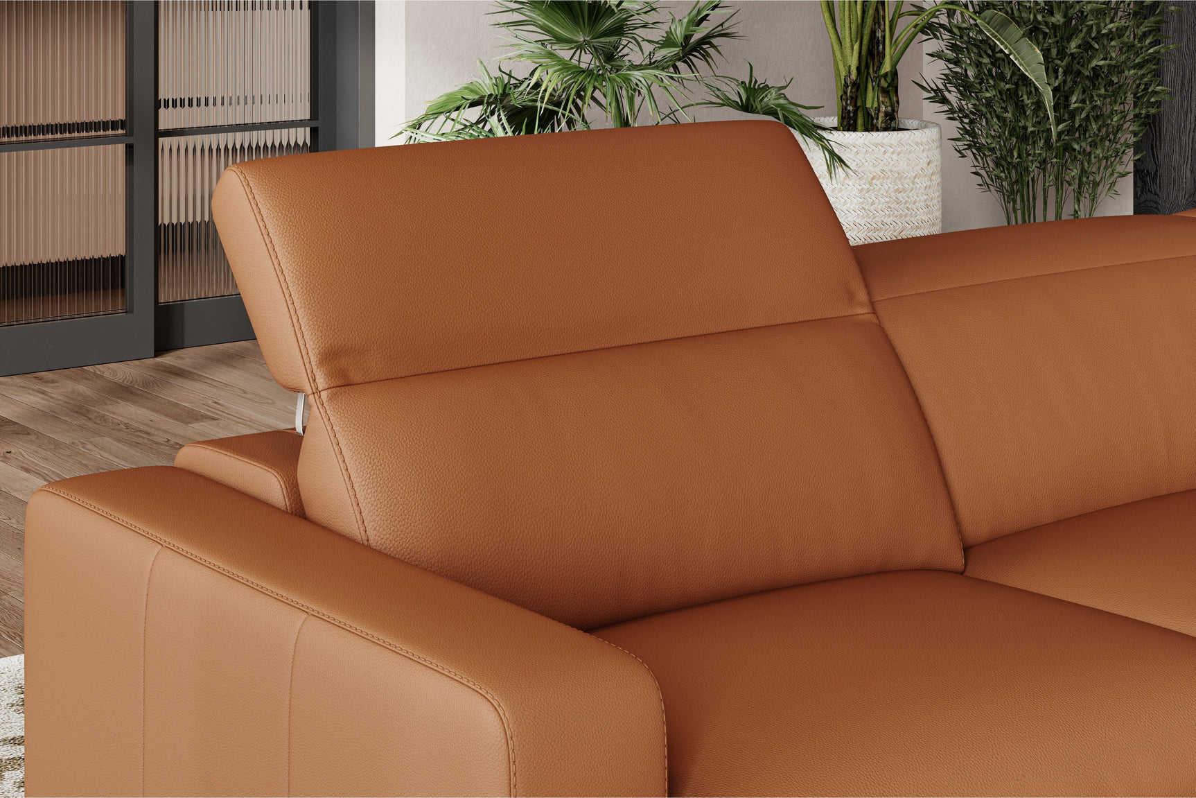 Clara Leather Recliner Sectional Sofa