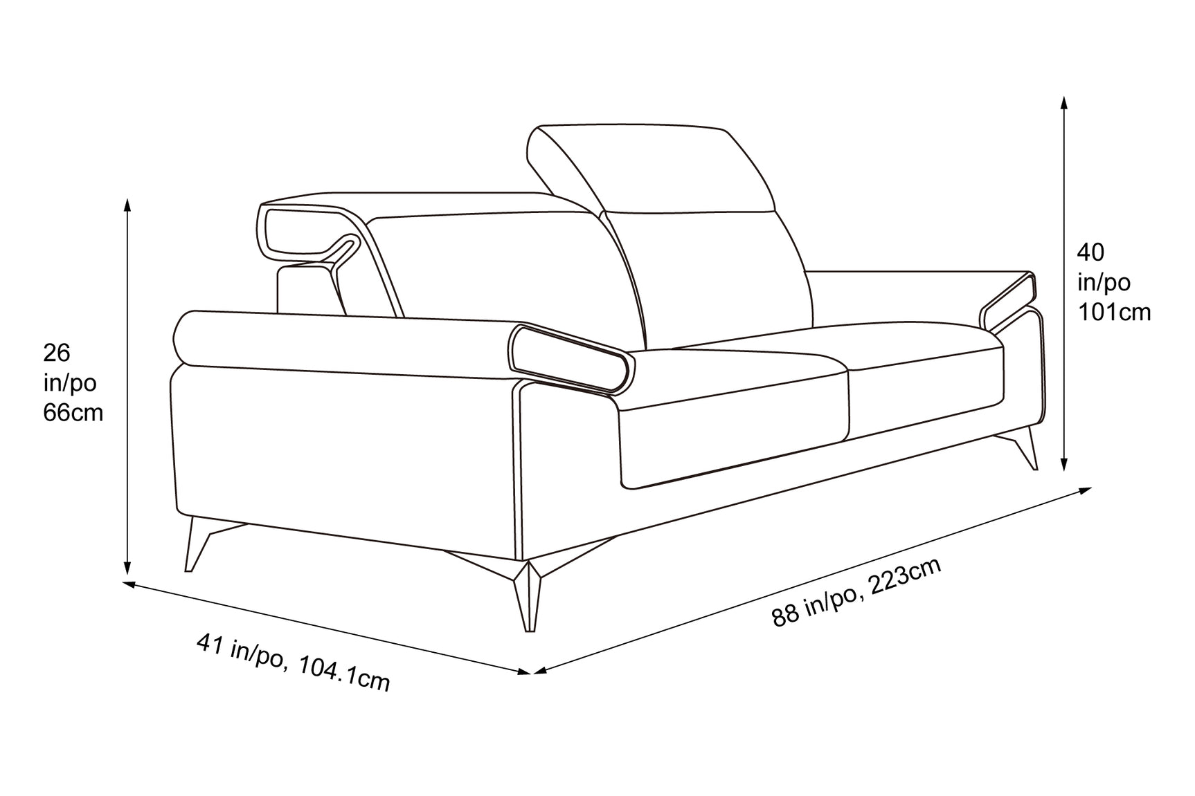 Colette Leather Sofa