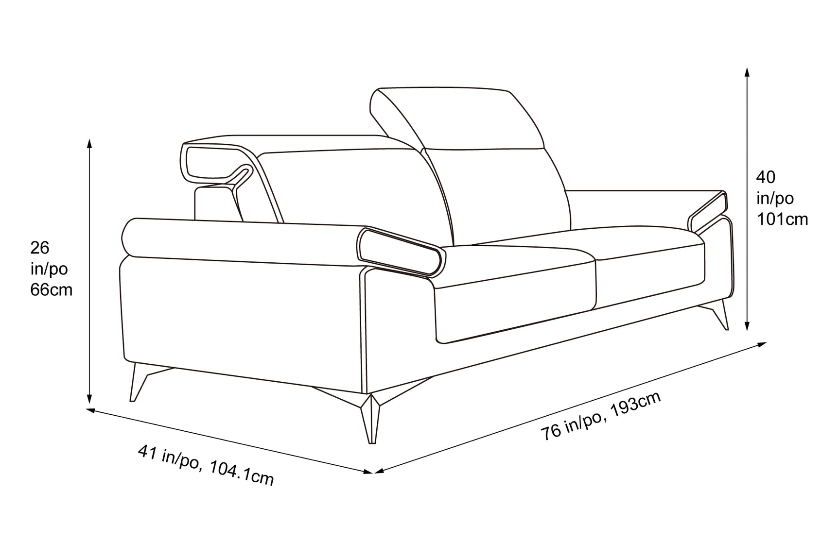 Colette Leather Sofa