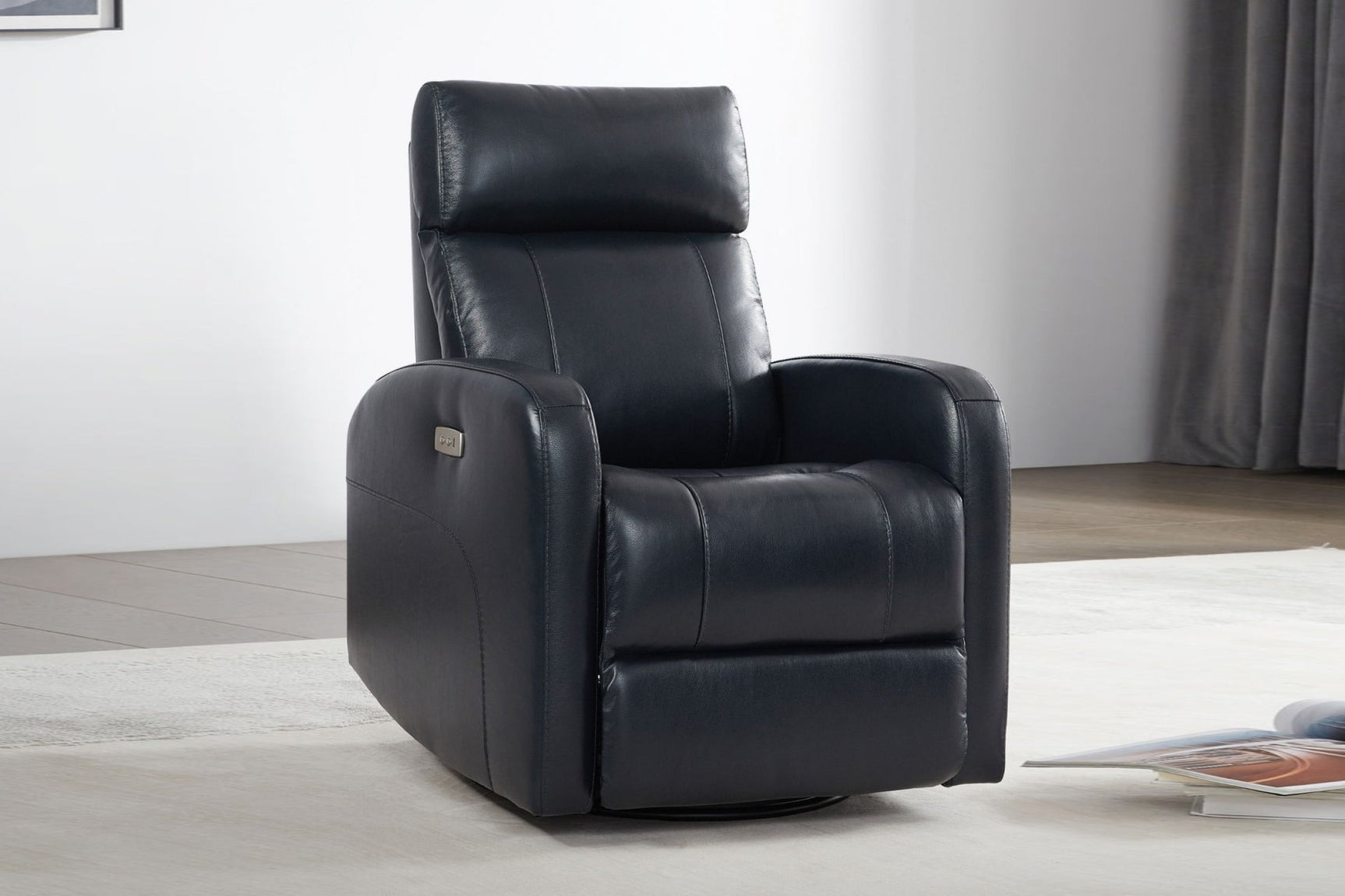 Dayna Leather Swivel Recliner Chair