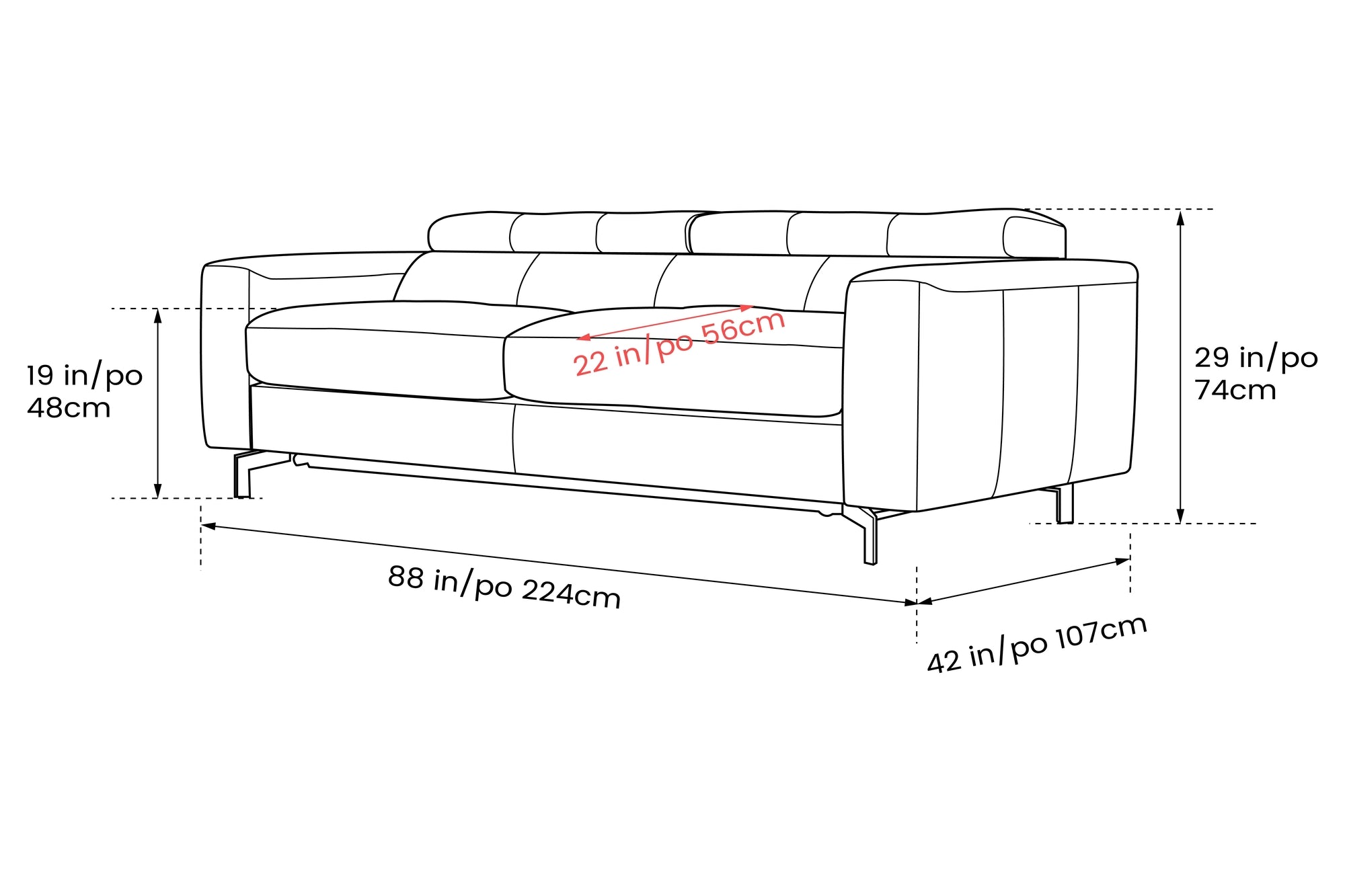 Donna Leather Sofa Bed
