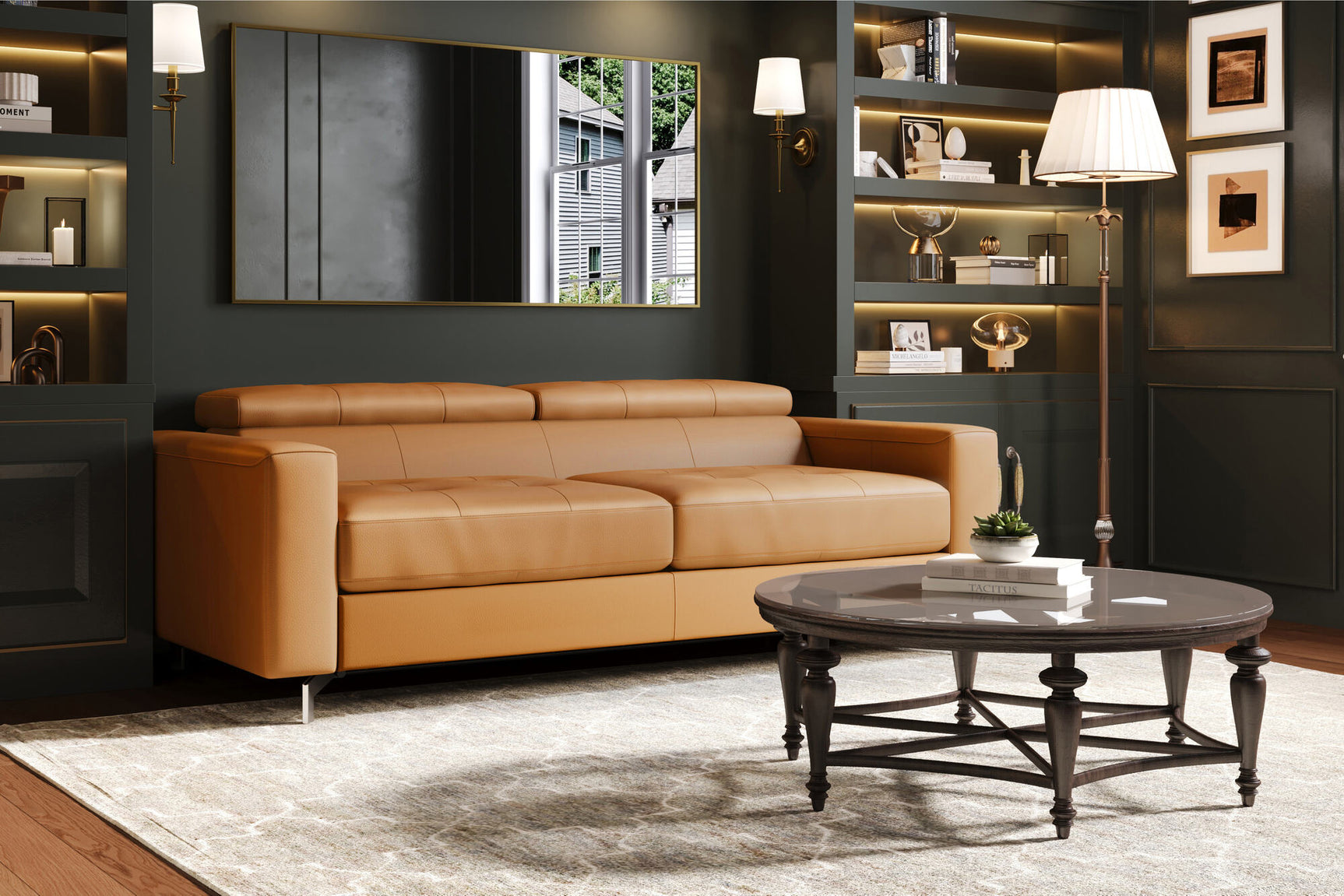 Donna Leather Sofa Bed