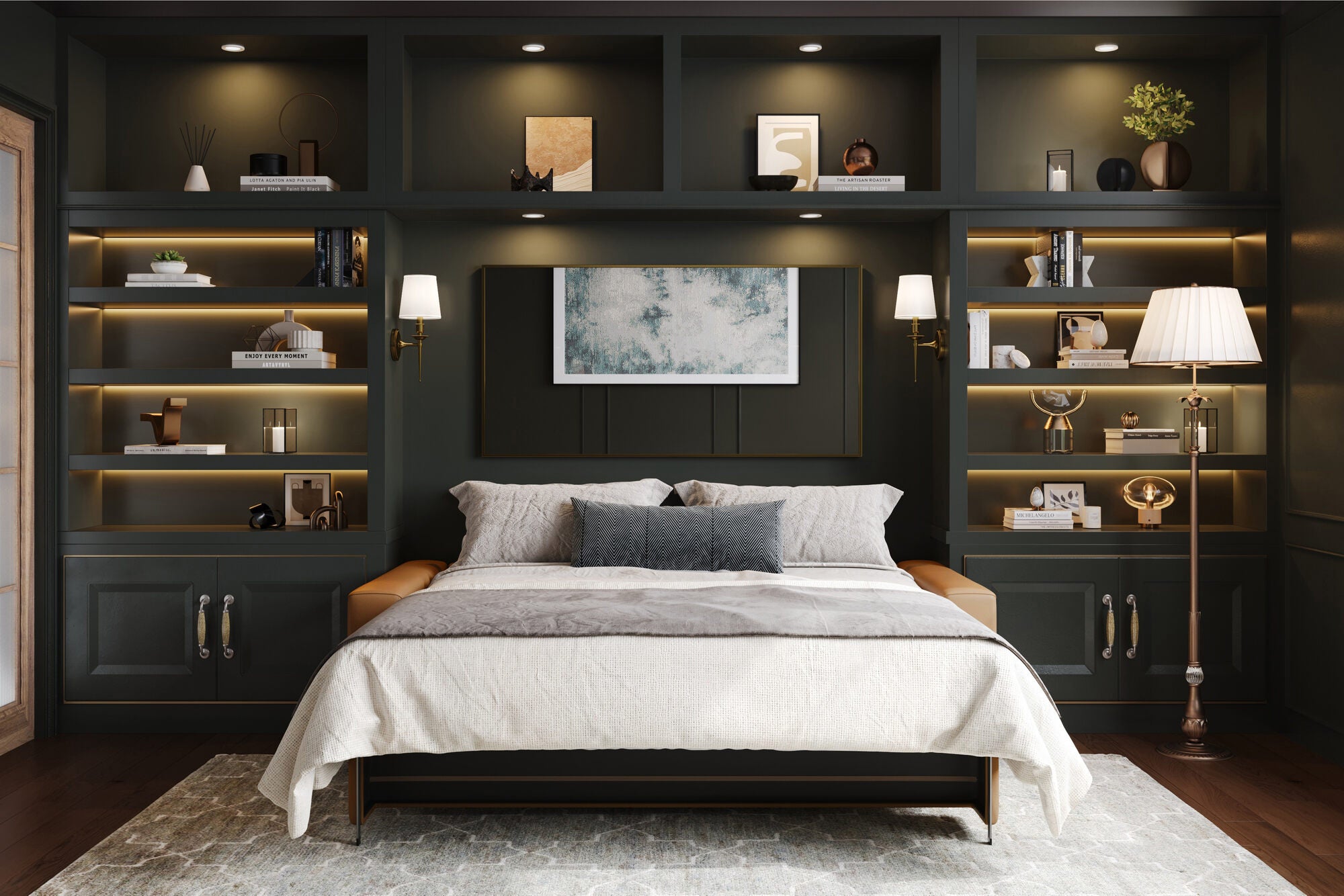 Donna Leather Sofa Bed