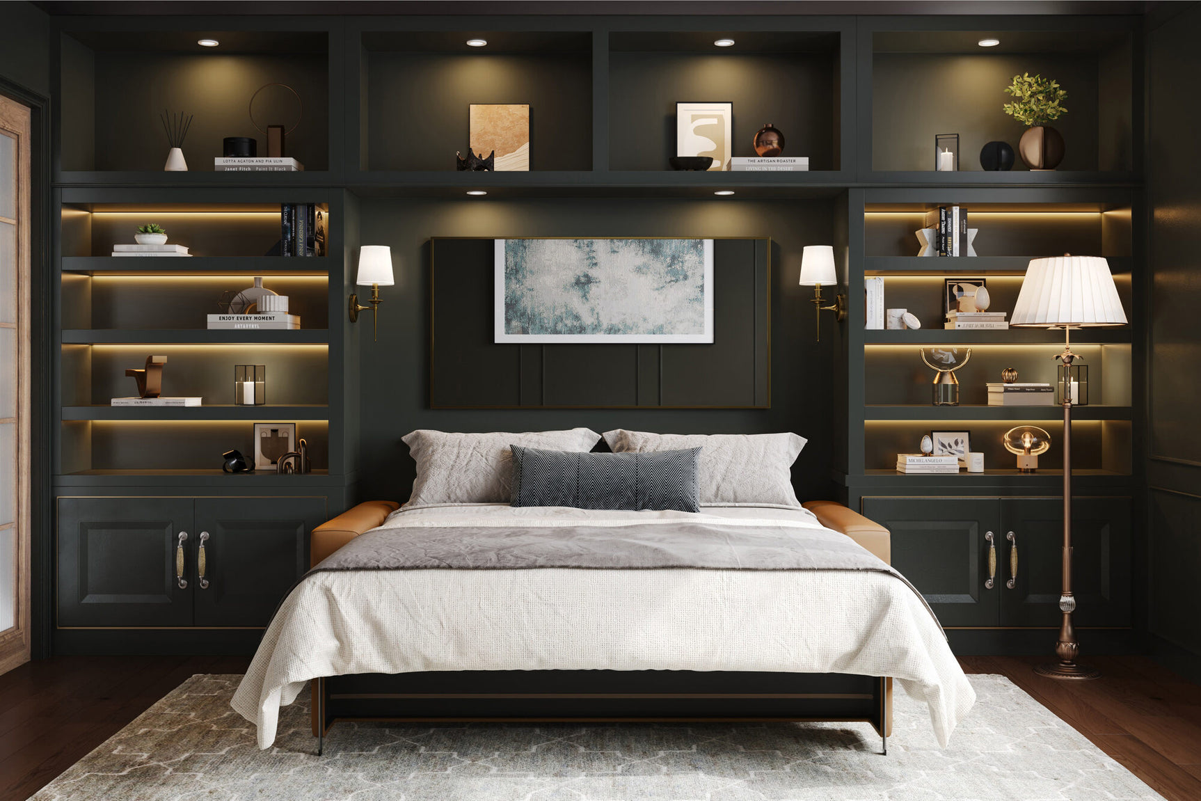 Donna Leather Sofa Bed