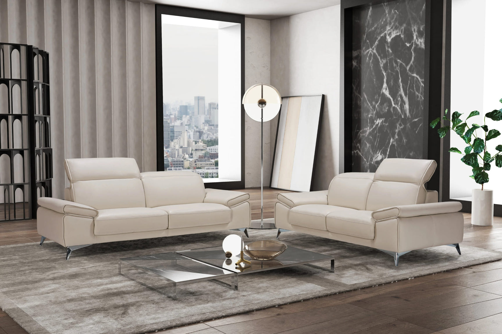 Colette Leather Sofa