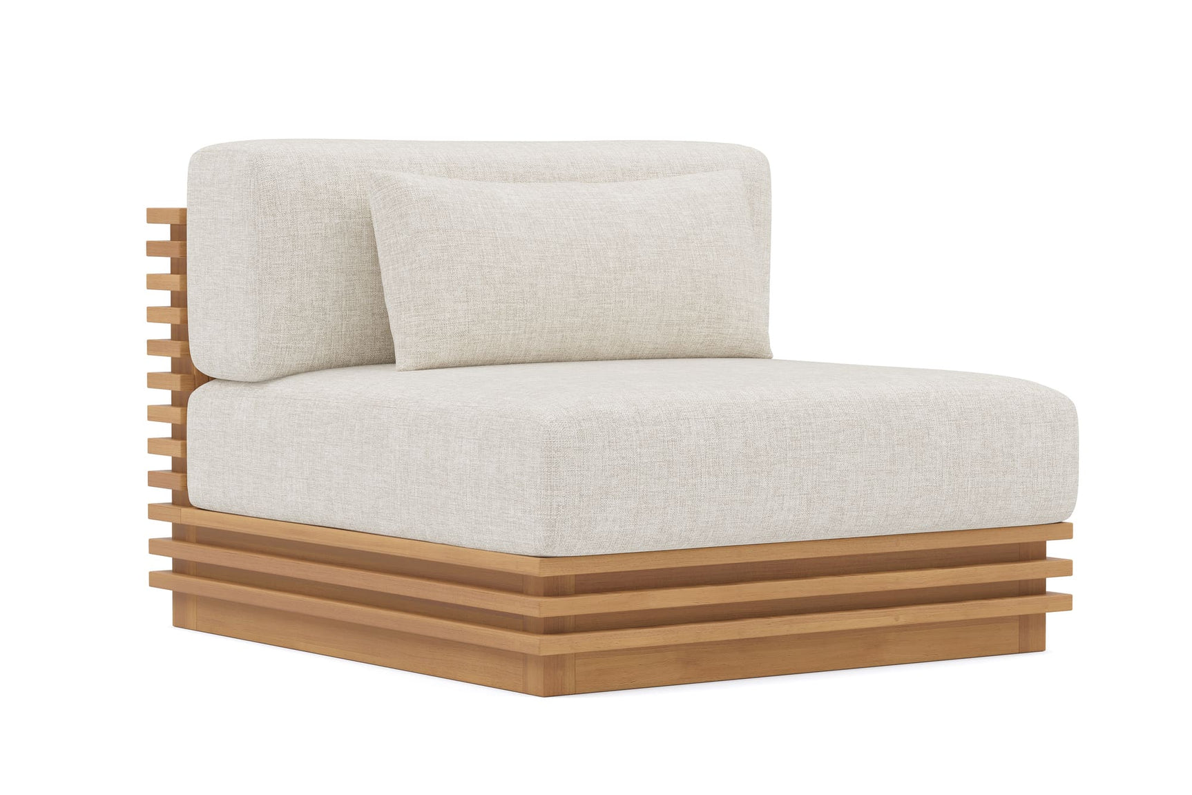 Elise Outdoor Fabric Armless Sofa Module