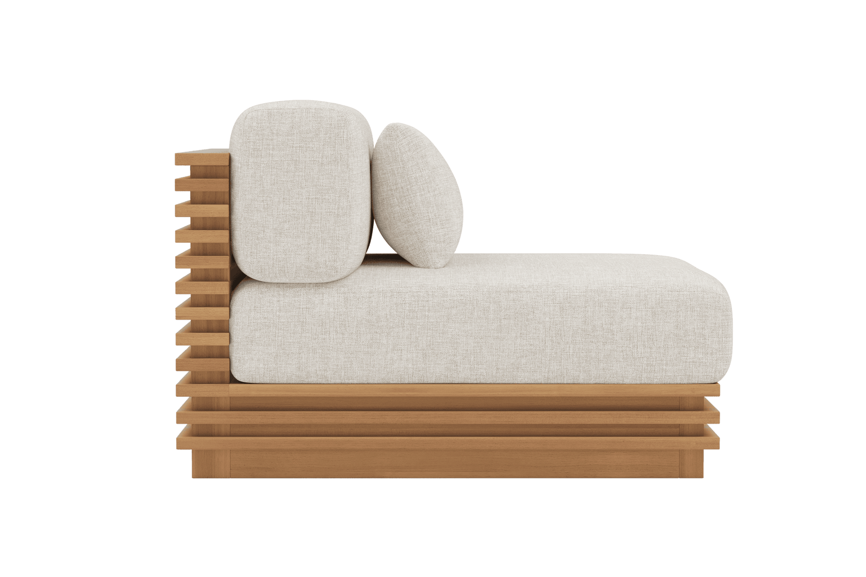 Elise Outdoor Fabric Armless Sofa Module