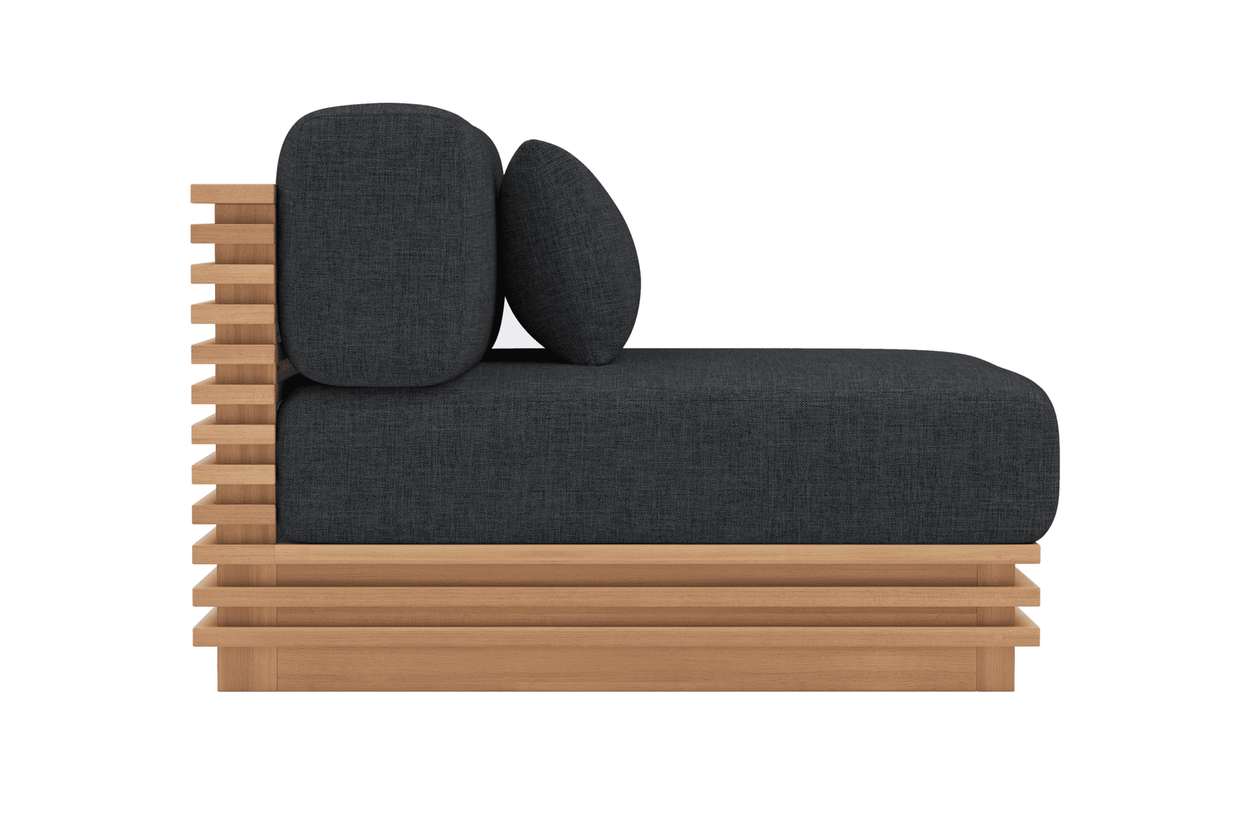 Elise Outdoor Fabric Armless Sofa Module