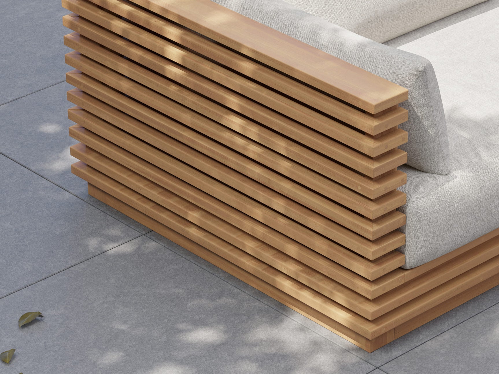 Elise Outdoor Fabric Left Arm Sofa Module