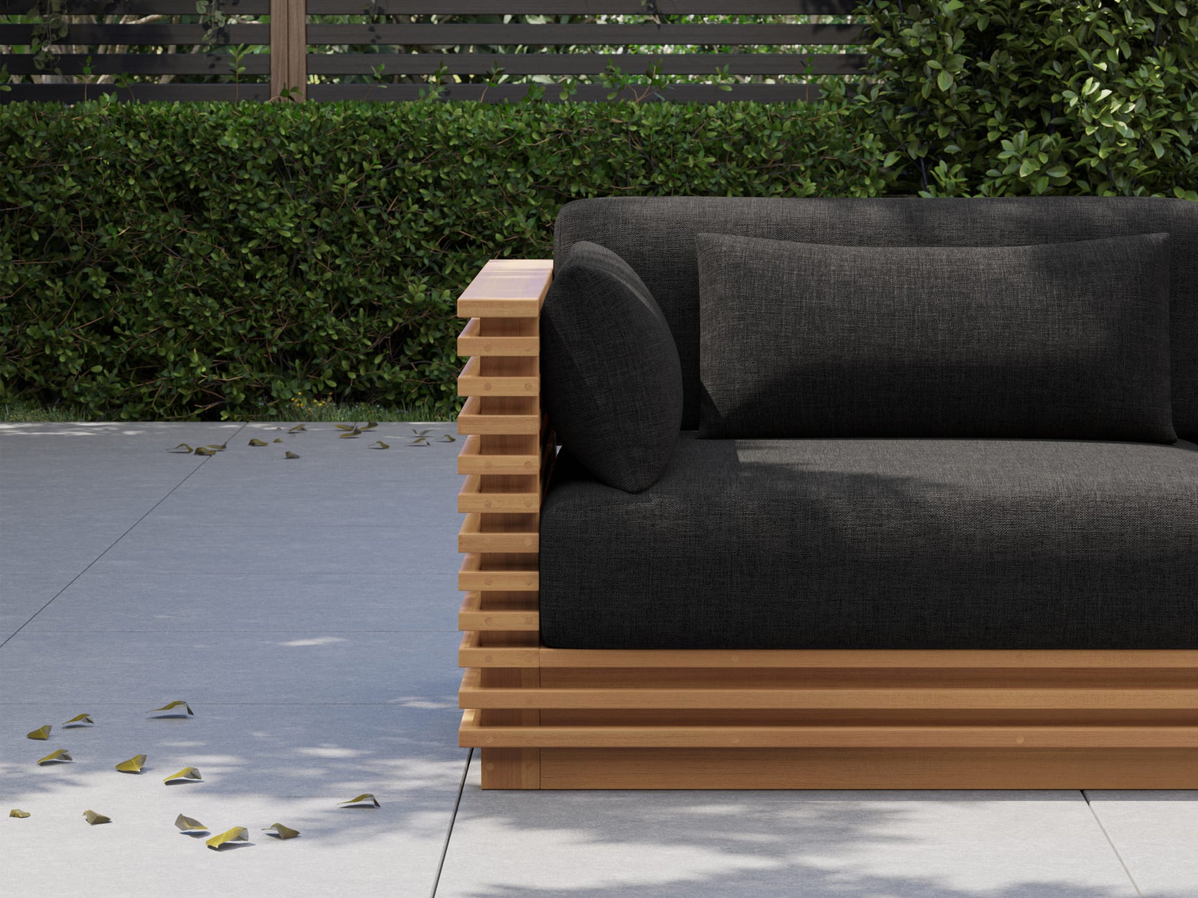 Elise Outdoor Fabric Left Arm Sofa Module