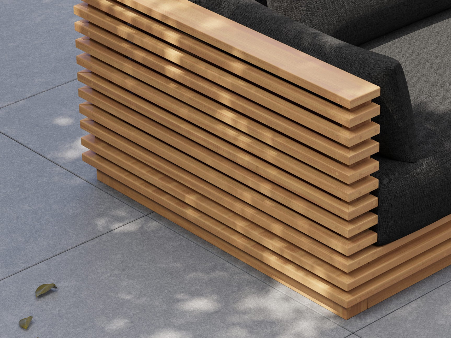 Elise Outdoor Fabric Left Arm Sofa Module