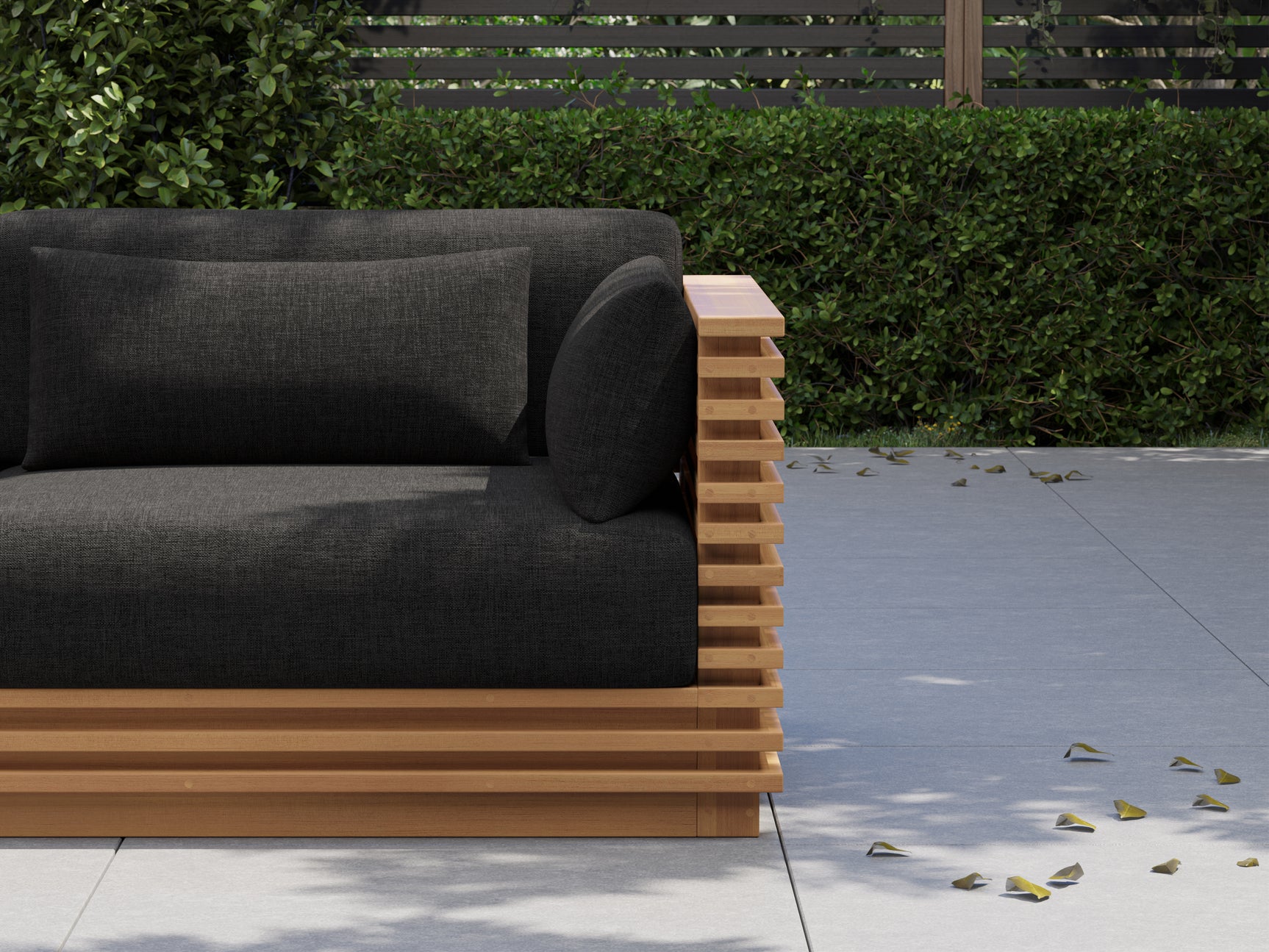 Elise Outdoor Fabric Right Arm Sofa Module