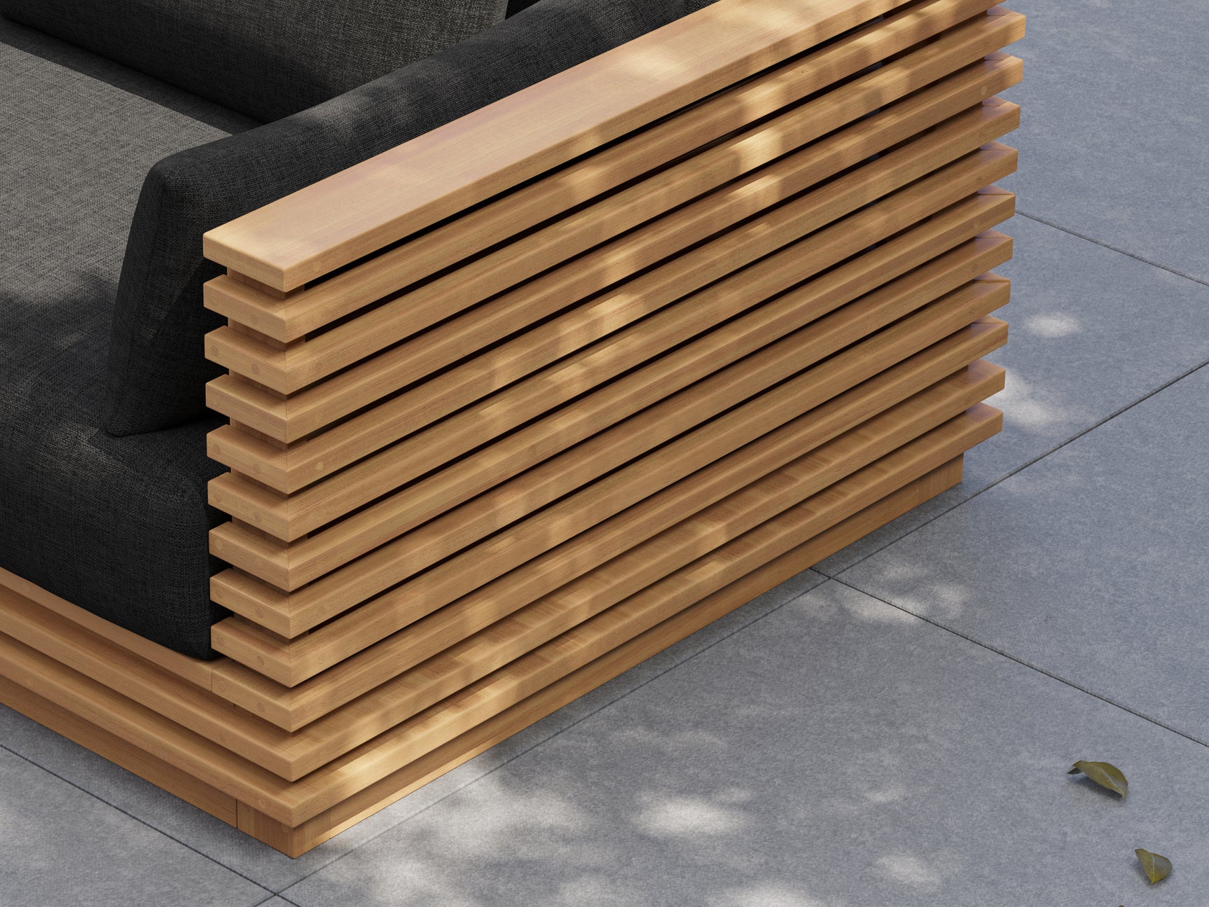 Elise Outdoor Fabric Right Arm Sofa Module