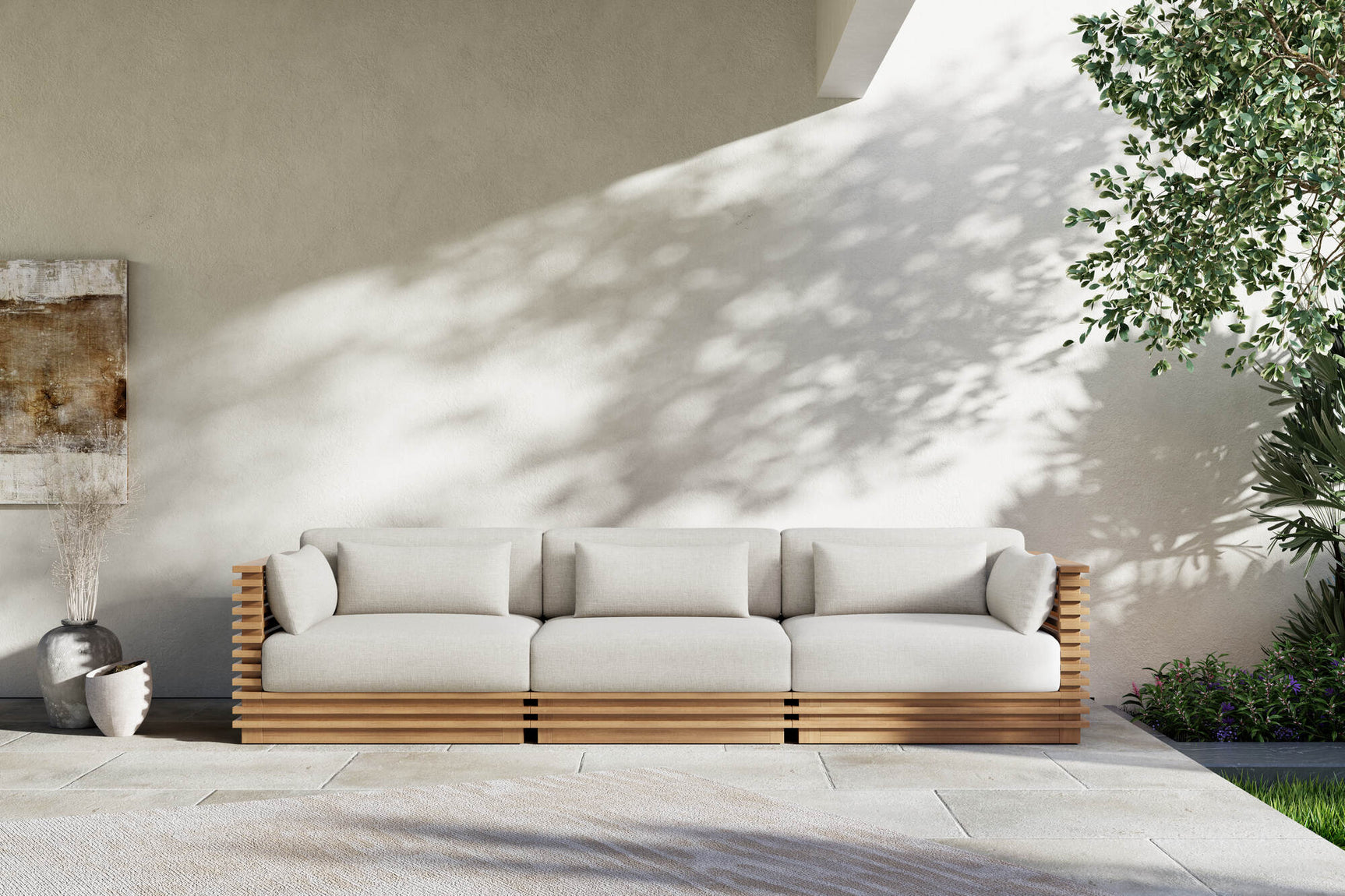 Elise Outdoor Fabric Modular Sofa