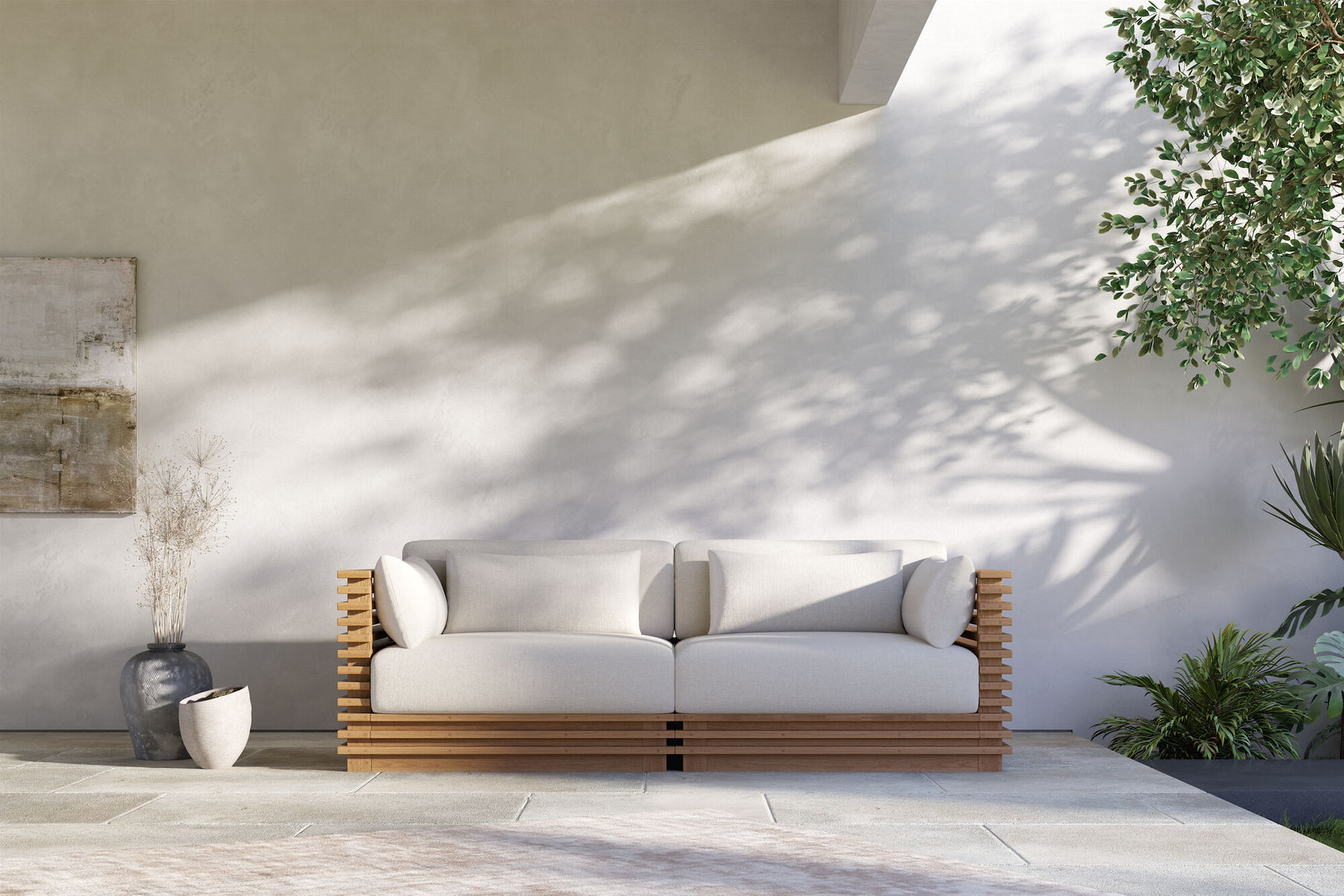 Elise Outdoor Fabric Modular Sofa