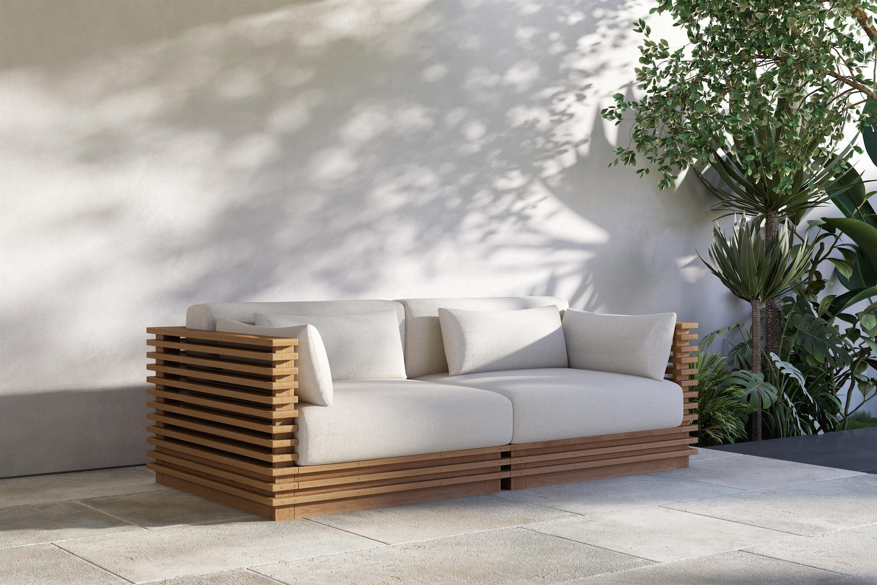 Elise Outdoor Fabric Modular Sofa