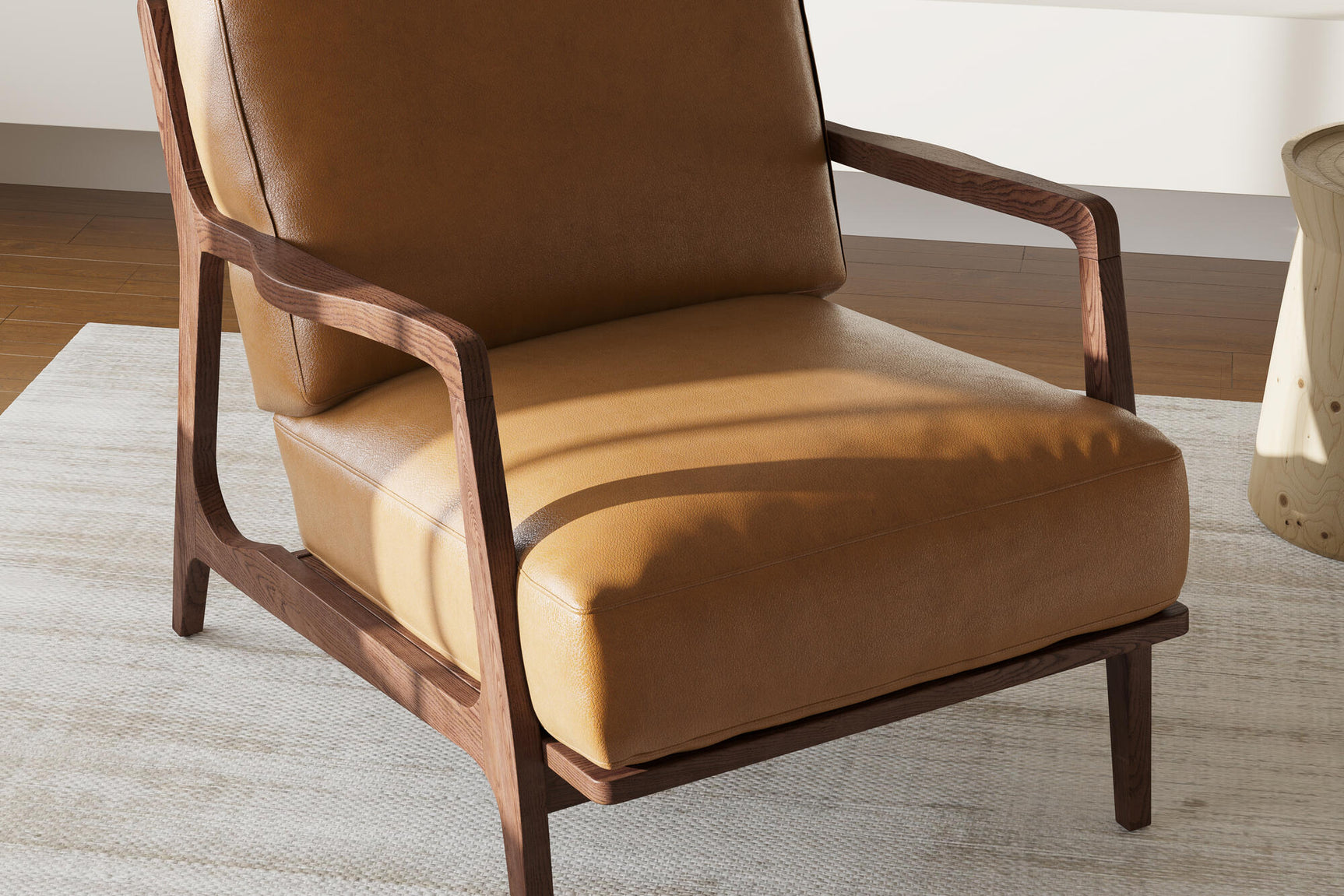 Ella Leather Accent Chair