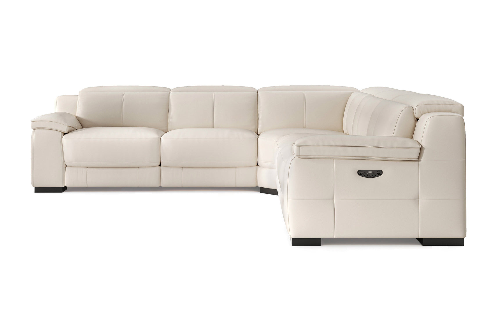 Ellie Leather Corner Sectional Sofa