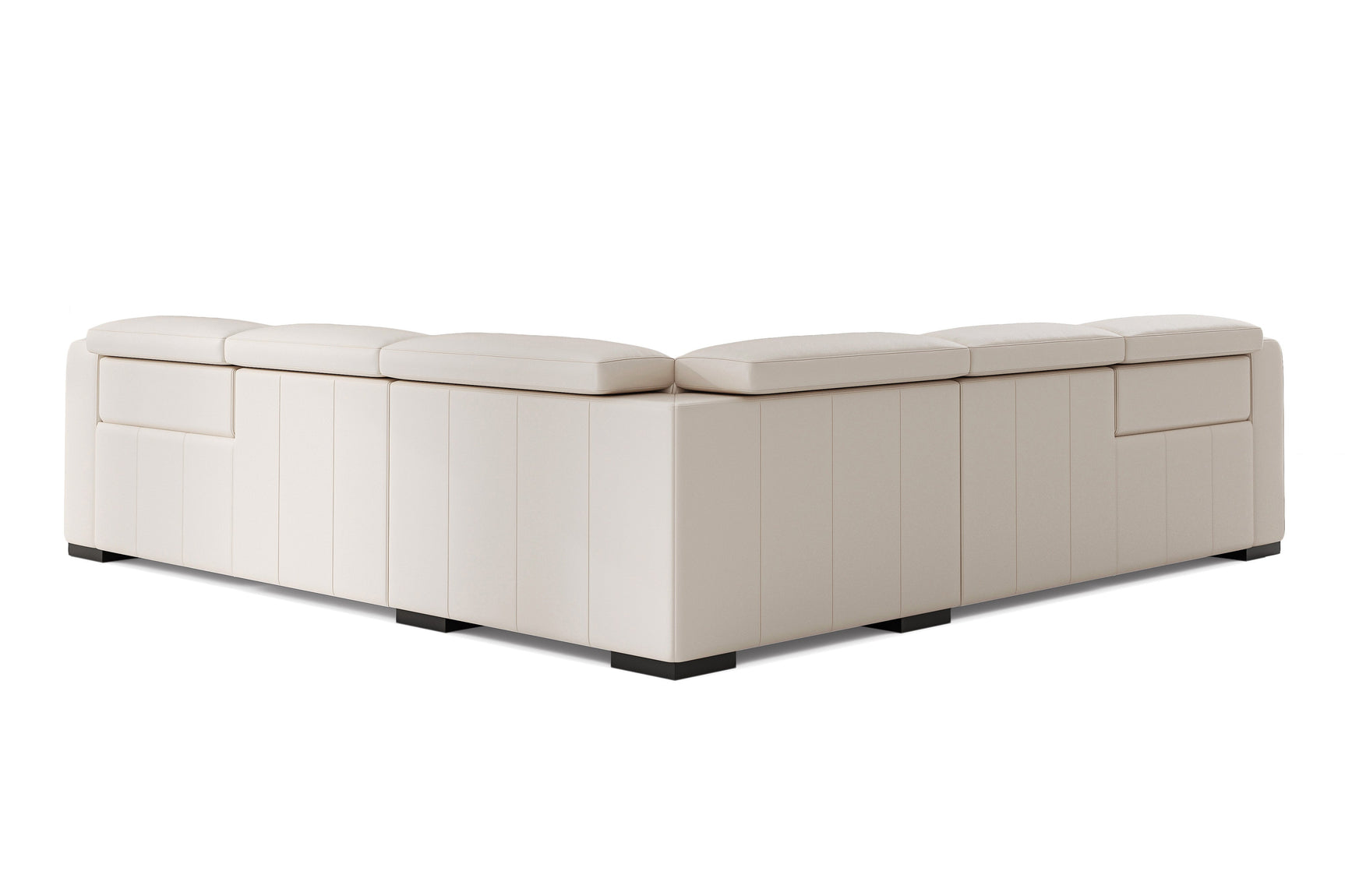 Ellie Leather Corner Sectional Sofa