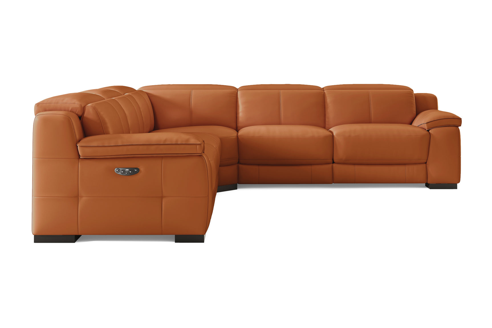 Ellie Leather Corner Sectional Sofa