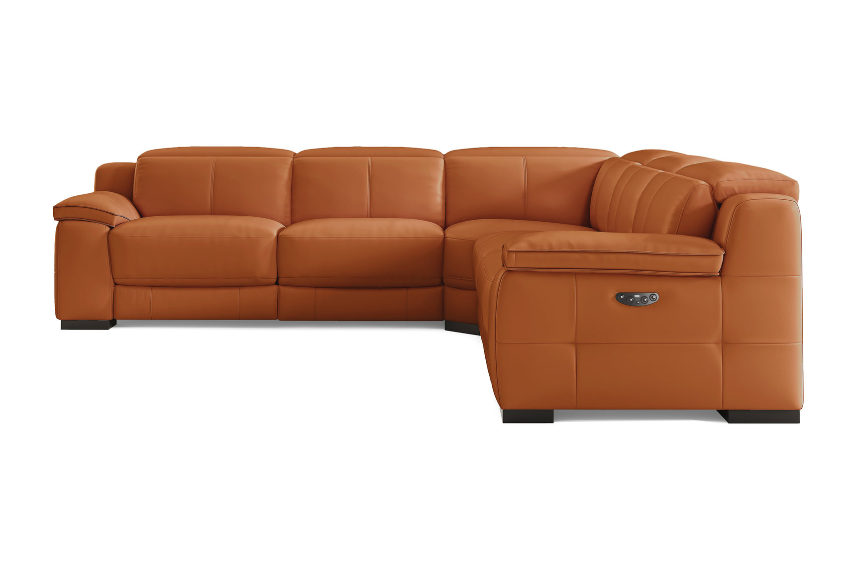 Ellie Leather Corner Sectional Sofa