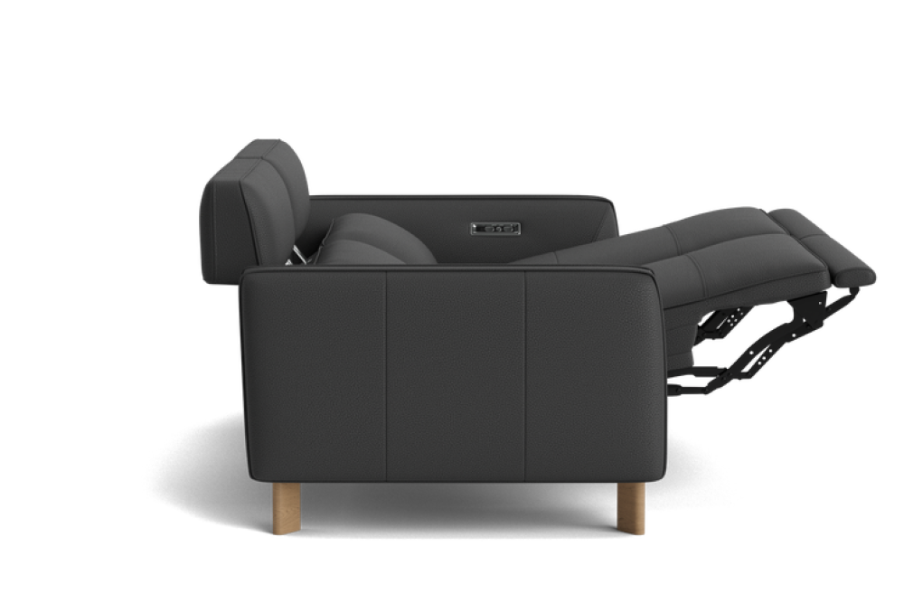 Lesley Leather Recliner Sofa