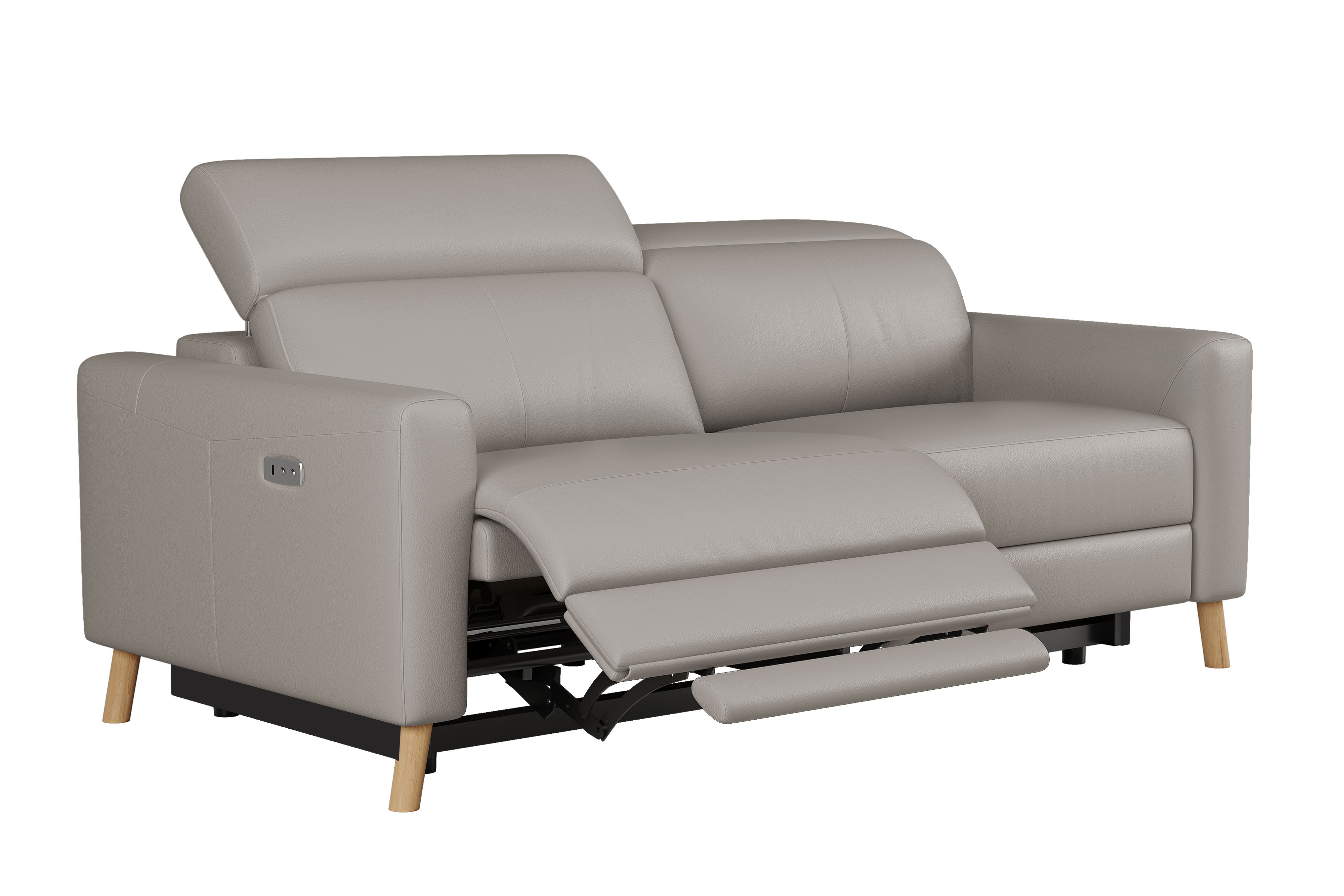 Elodie Leather Dual Recliner Sofa
