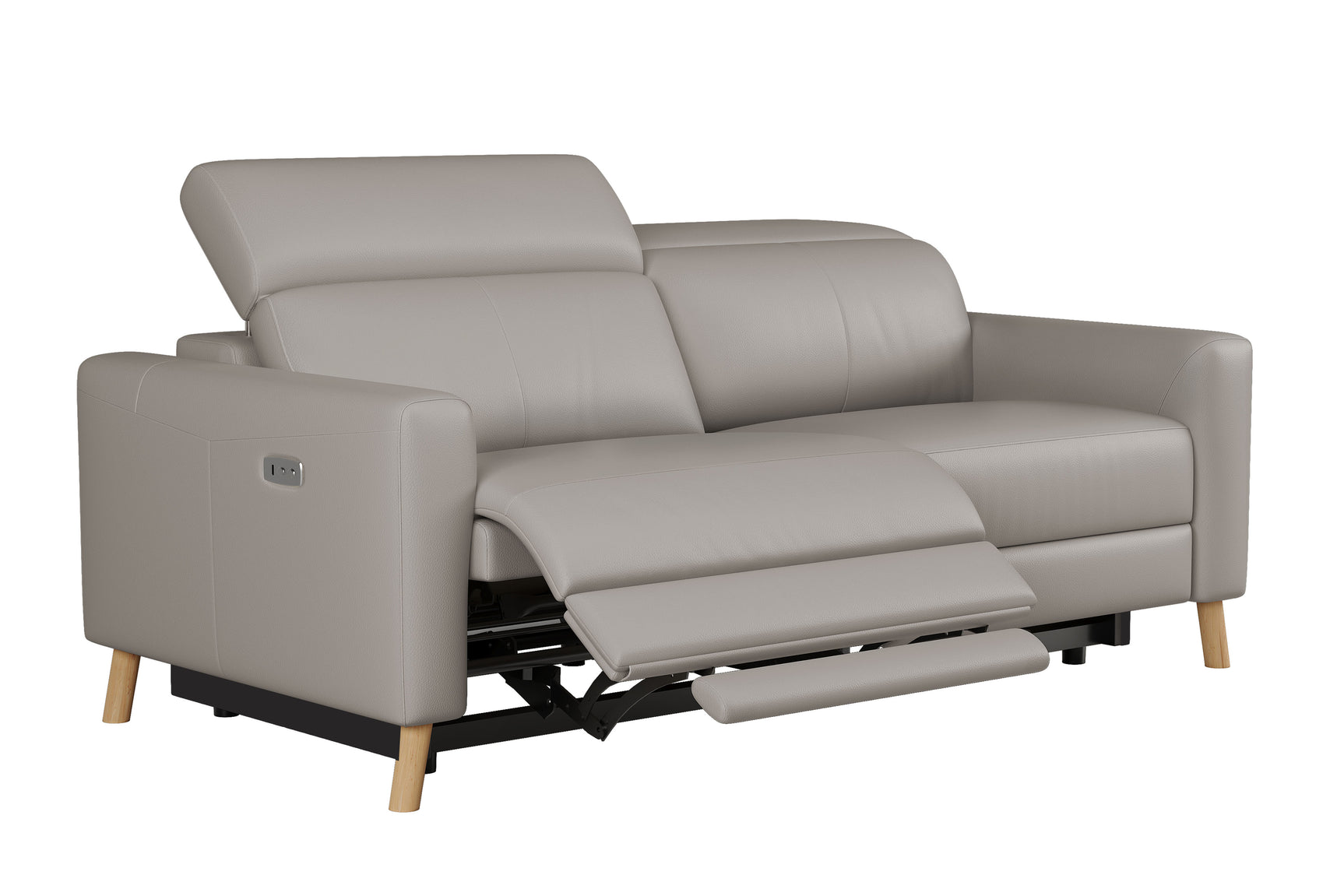 Elodie Leather Dual Recliner Sofa