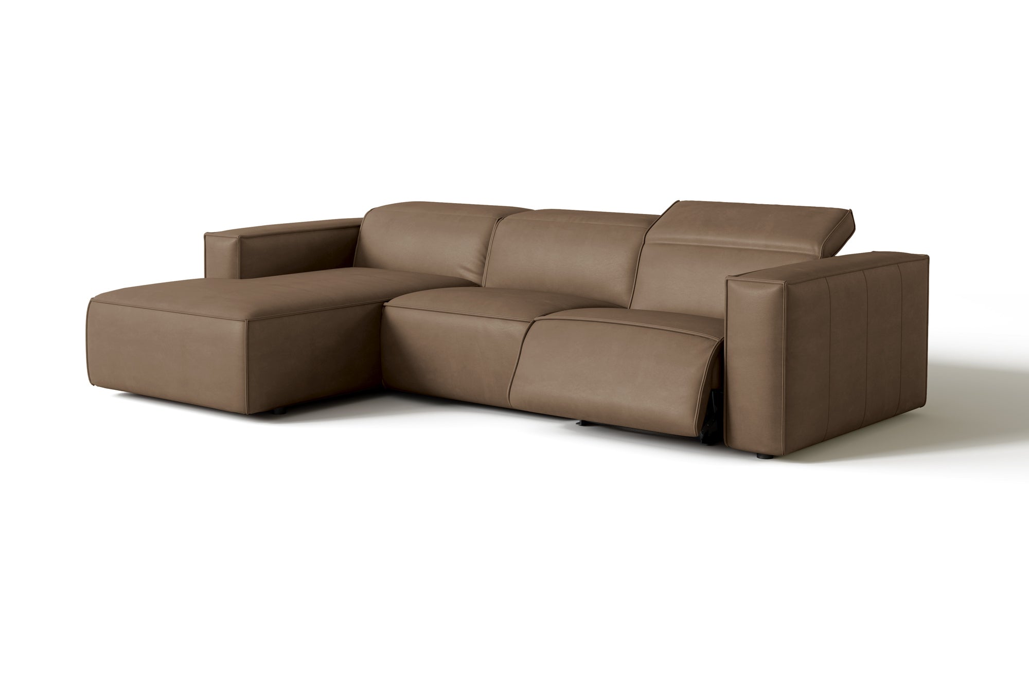 Emery Leather Recliner Sectional Sofa