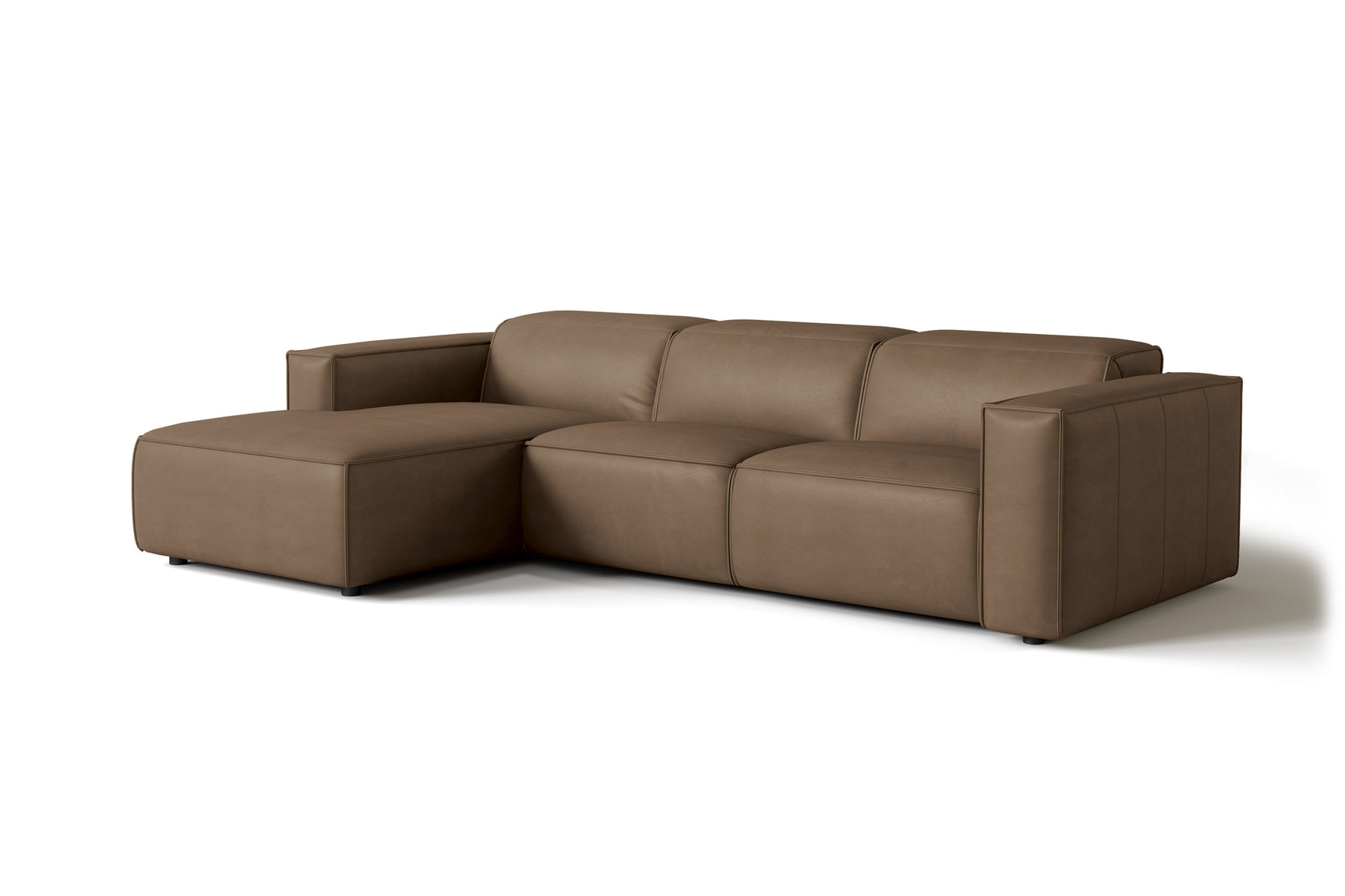 Emery Leather Recliner Sectional Sofa