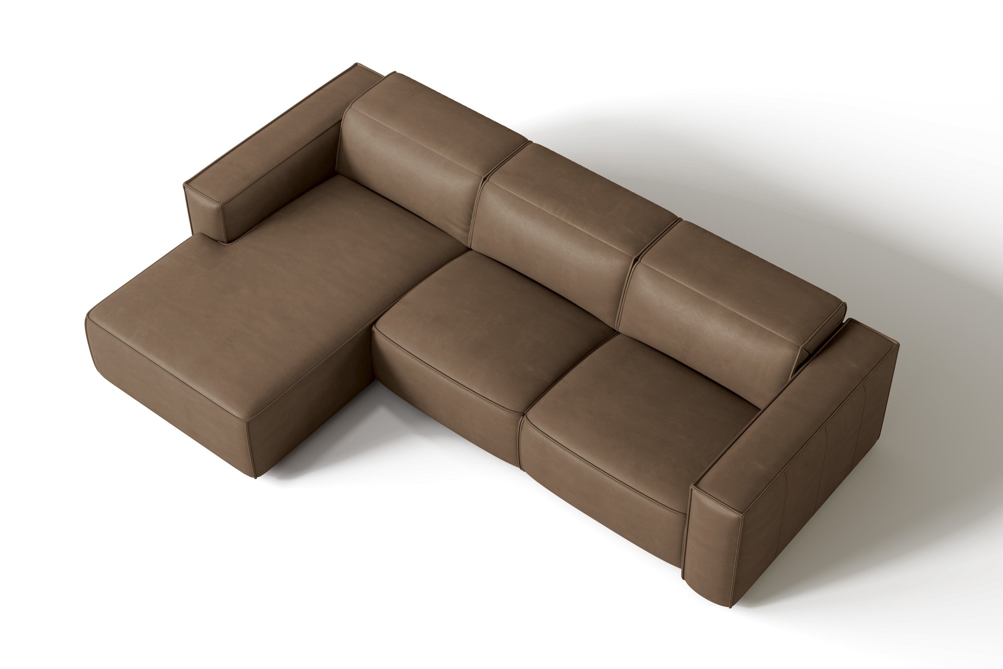 Emery Leather Recliner Sectional Sofa