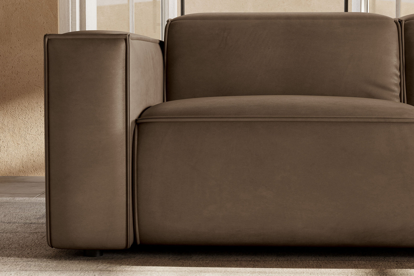 Emery Leather Recliner Sectional Sofa