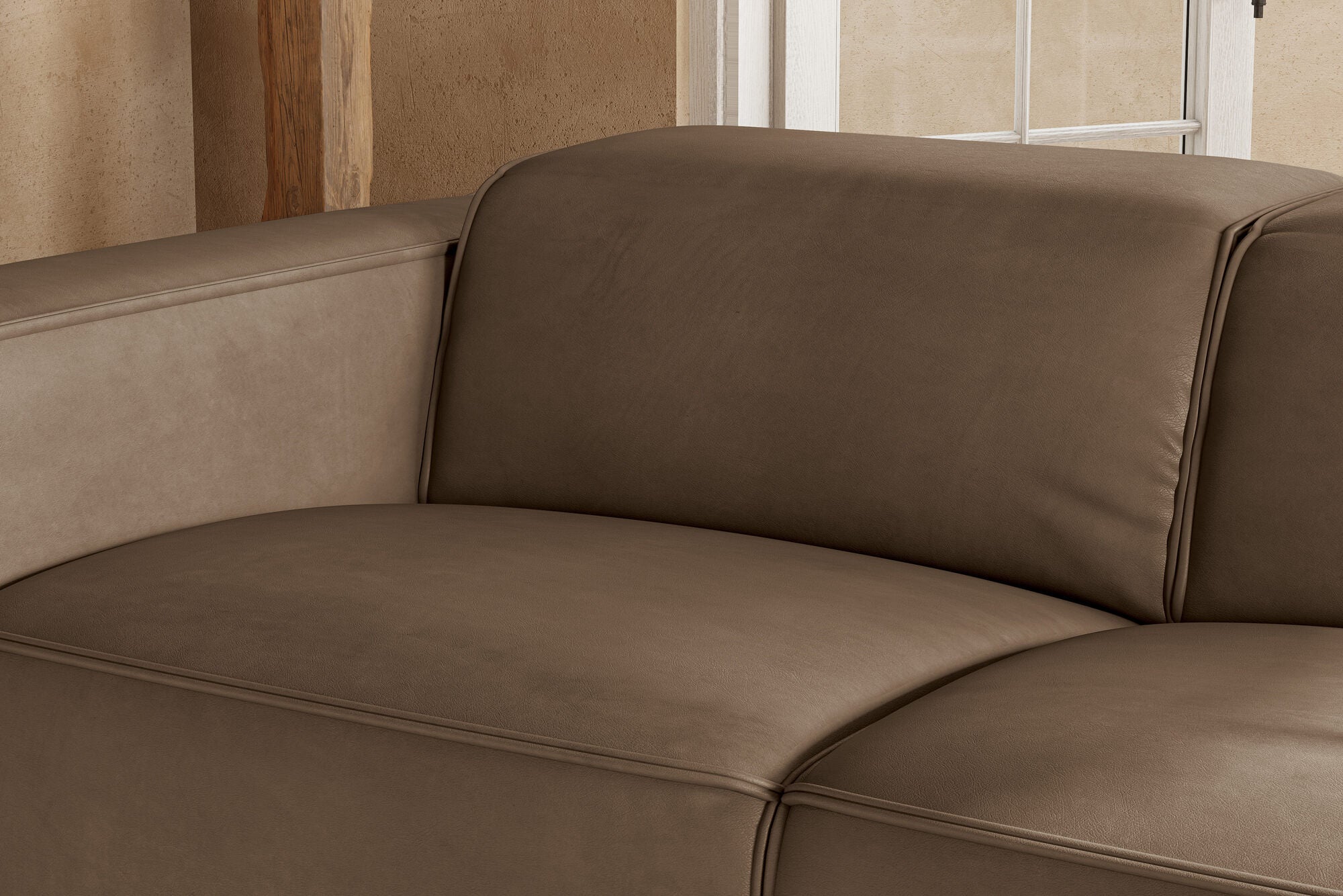 Emery Leather Recliner Sectional Sofa