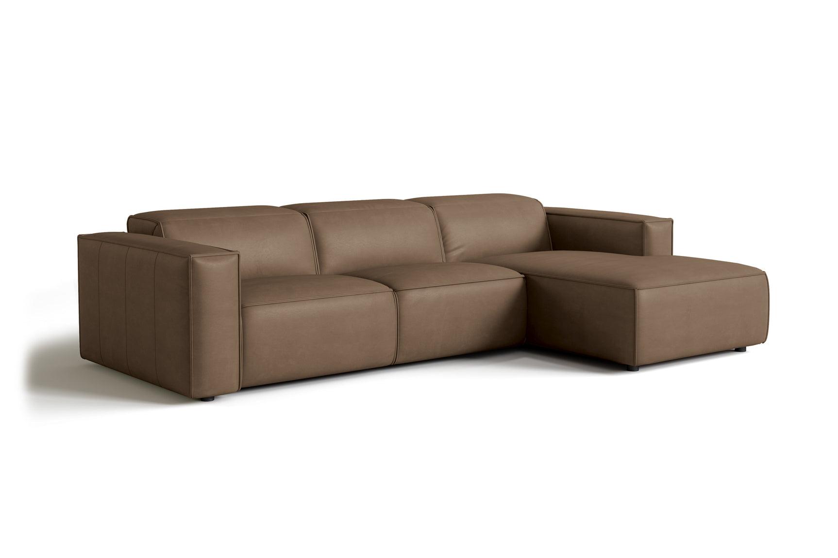 Emery Leather Recliner Sectional Sofa