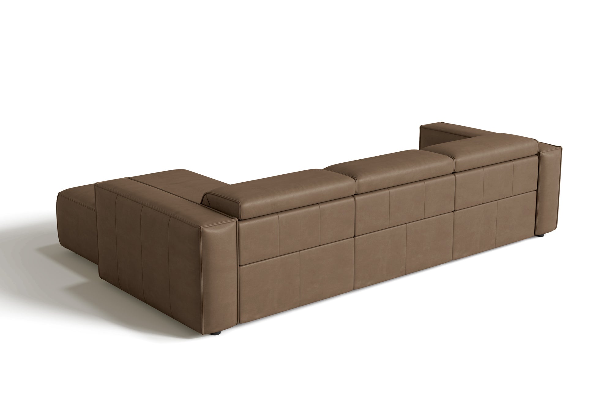 Emery Leather Recliner Sectional Sofa