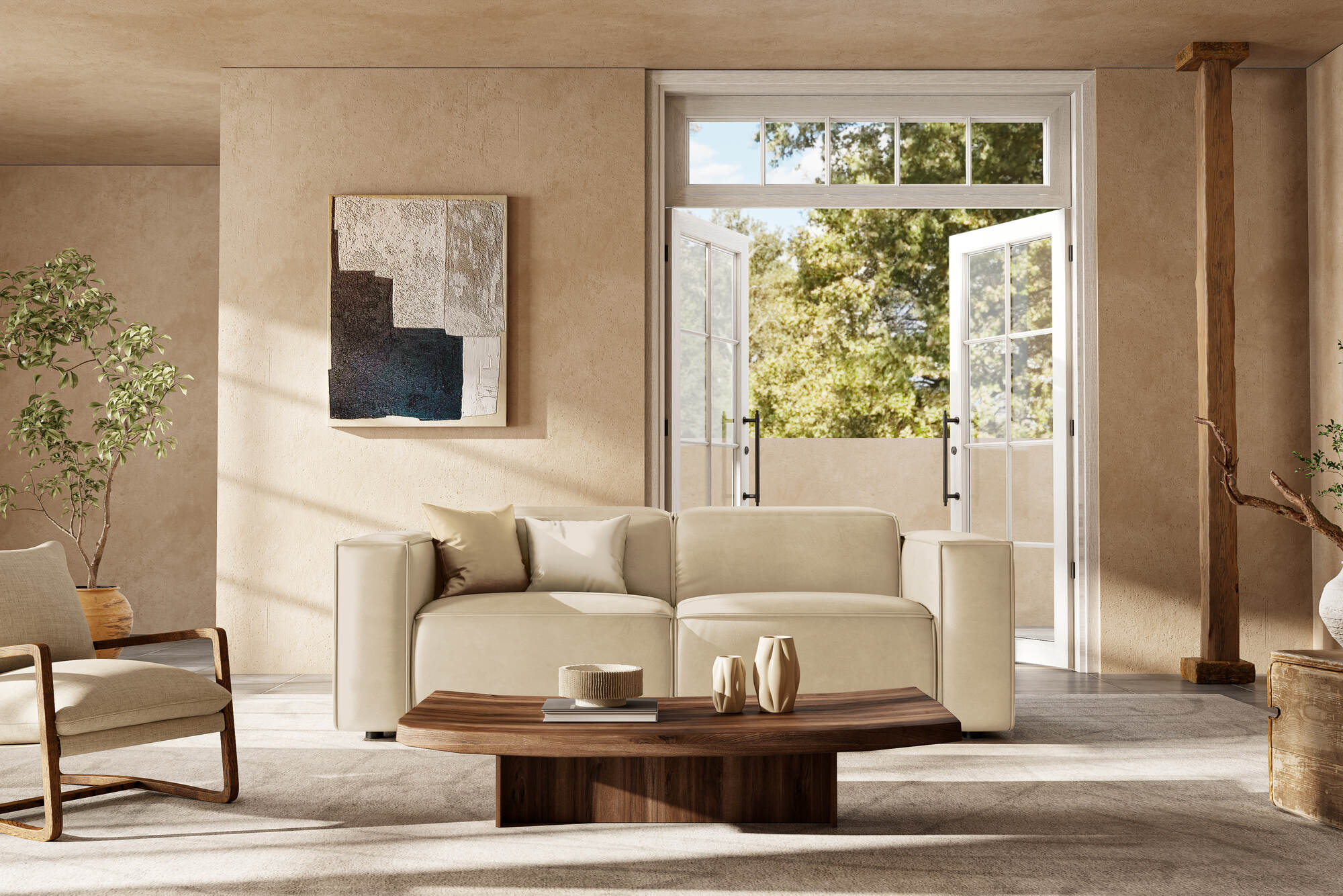 Emery Leather Recliner Sofa