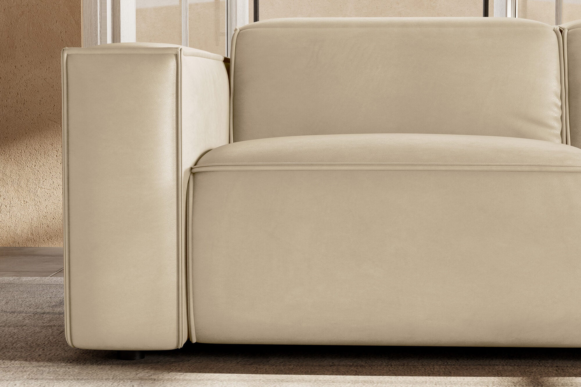 Emery Leather Recliner Sectional Sofa