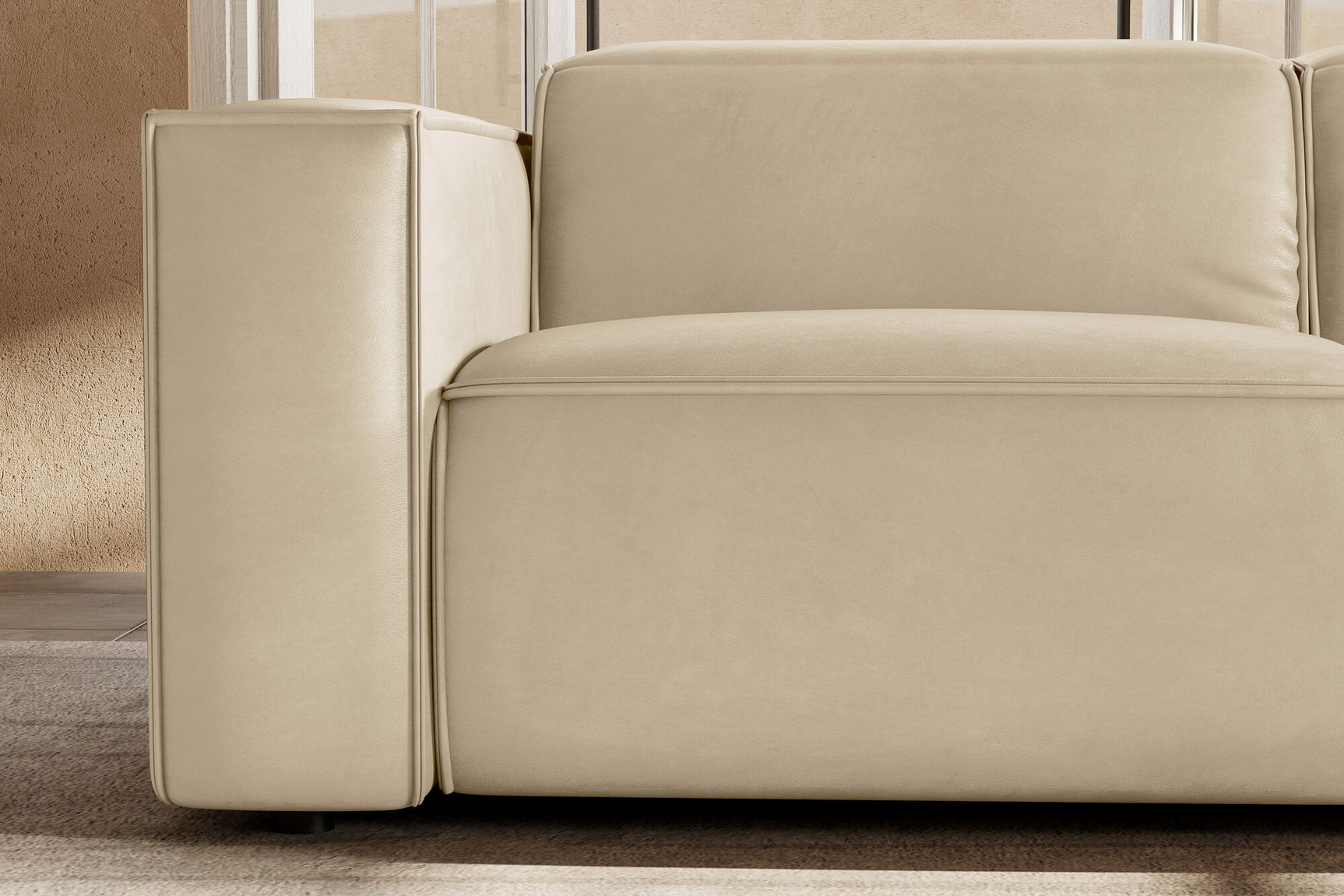 Emery Leather Recliner Sectional Sofa