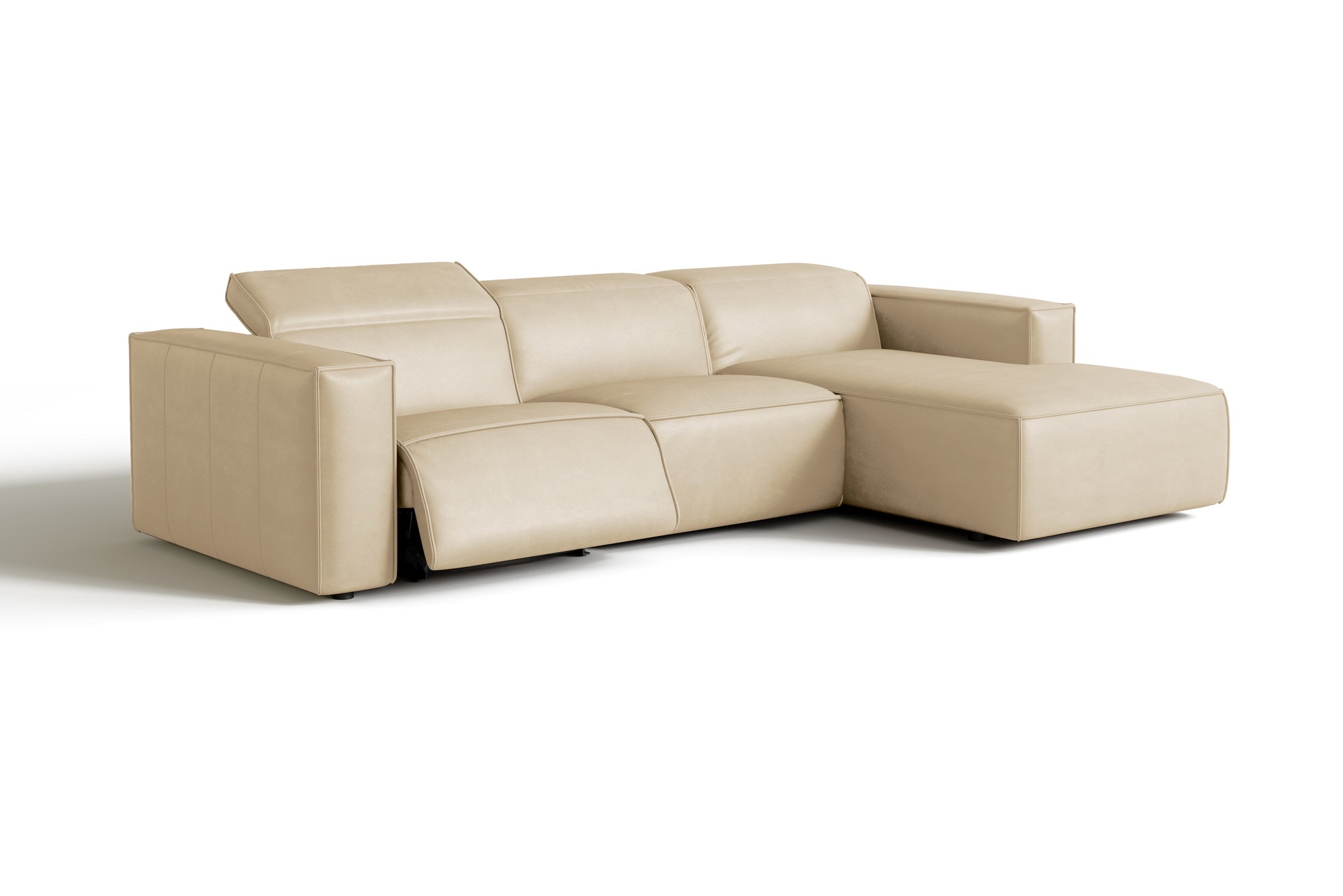 Emery Leather Recliner Sectional Sofa