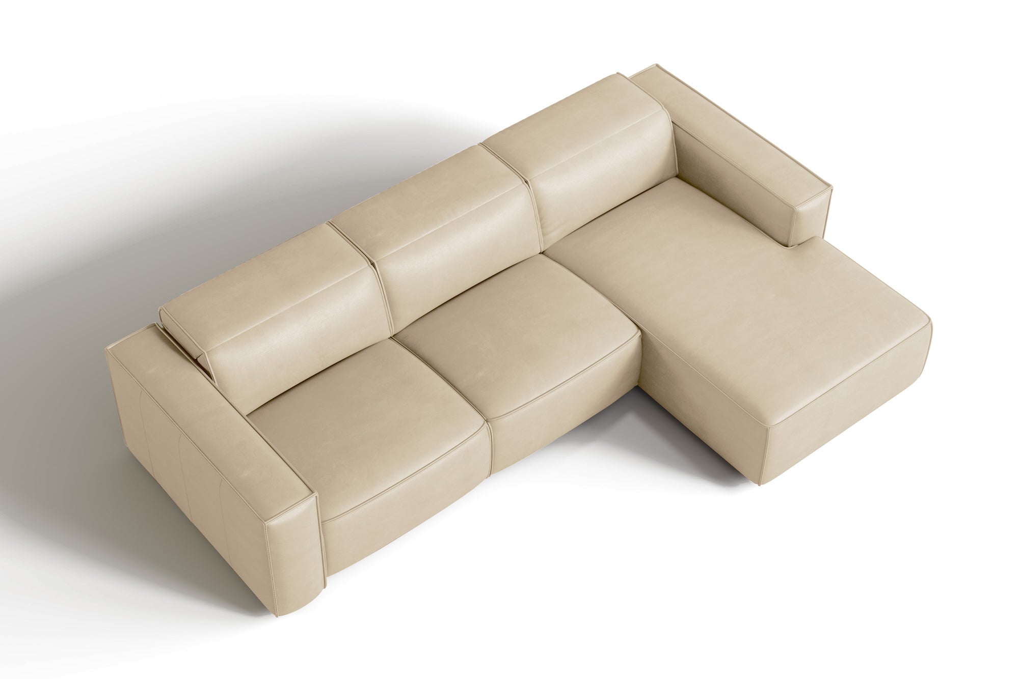 Emery Leather Recliner Sectional Sofa