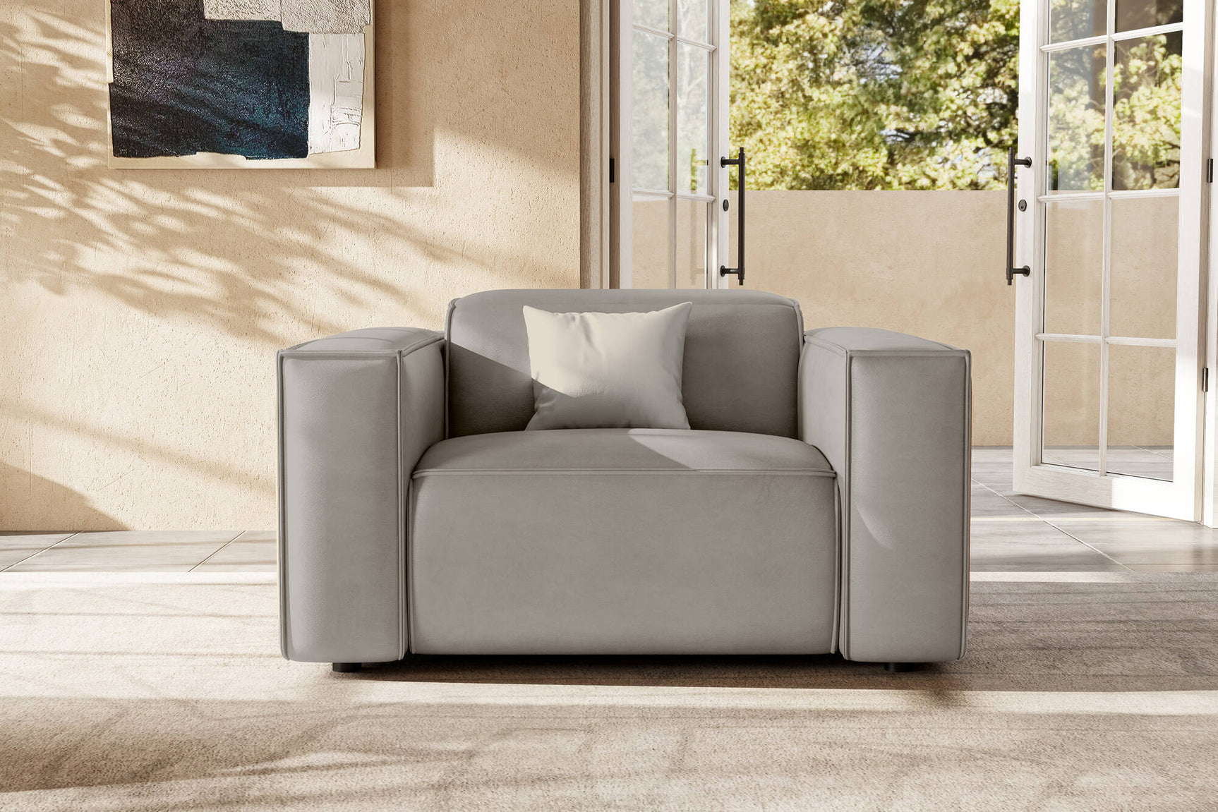 Emery Leather Recliner Accent Chair